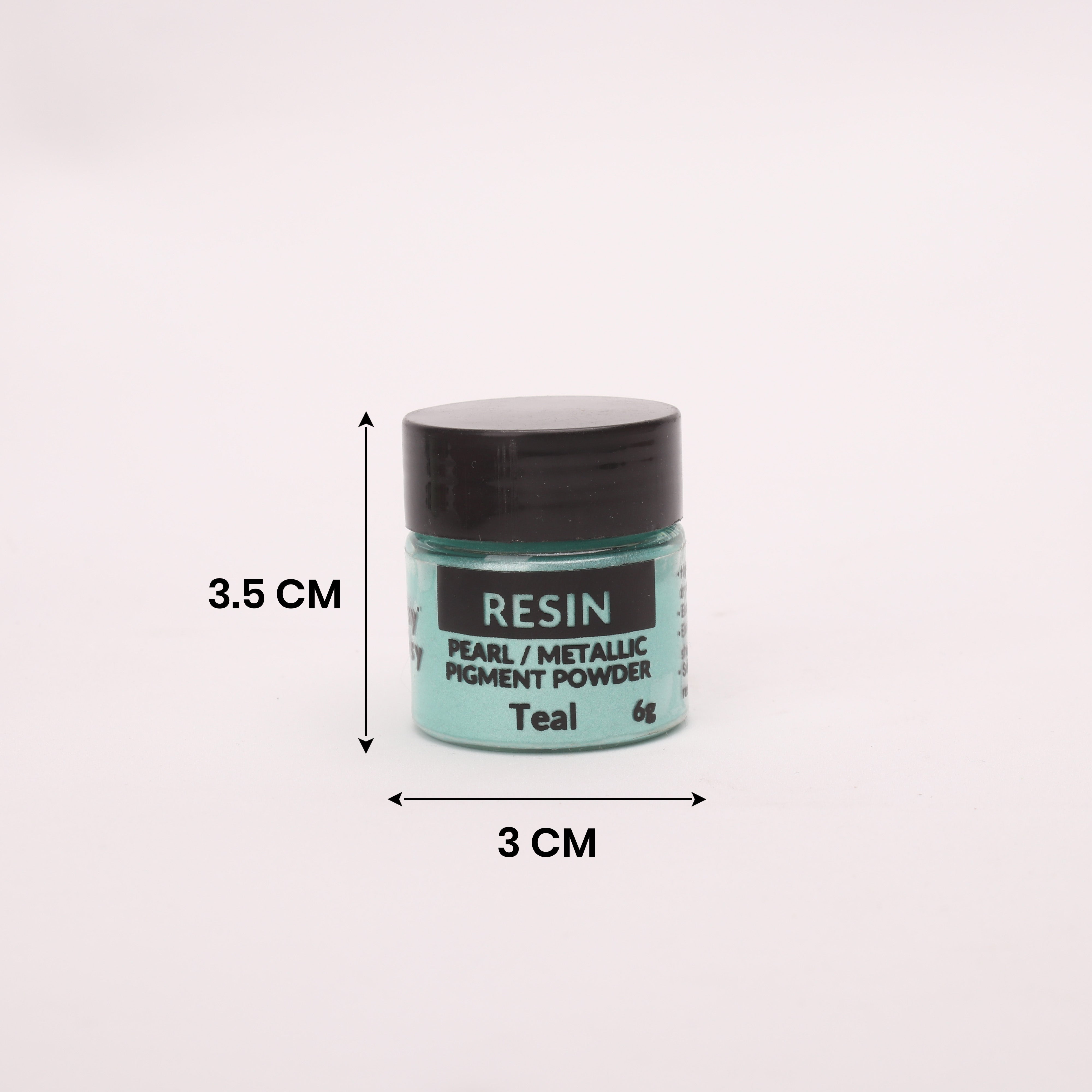 Resin Pearl Pigment Powder Teal 6gm Bottle