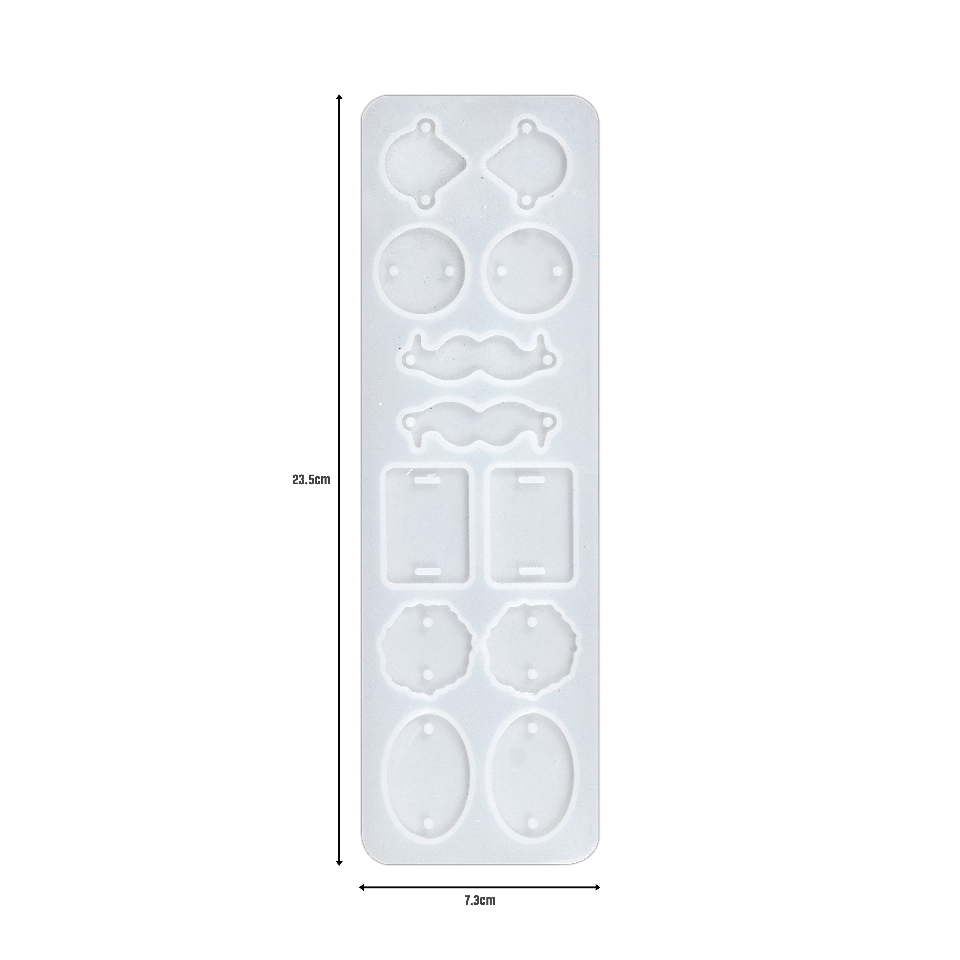Rakhi Silicone Mould Shapes Assembly L23.5 X W7.3cm 1pc