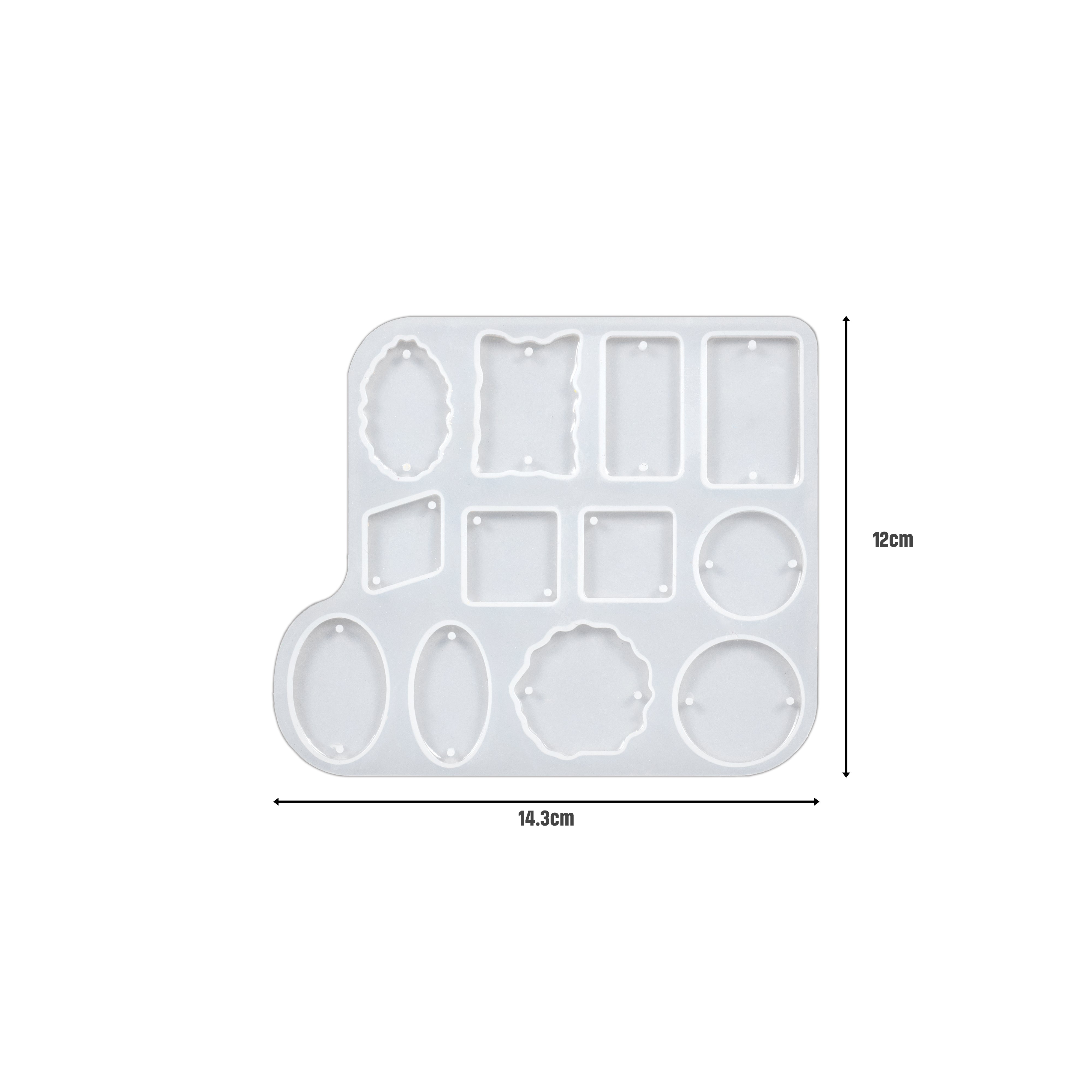 Rakhi Silicone Mould Shape Mix L14.3 X W12cm 1pc