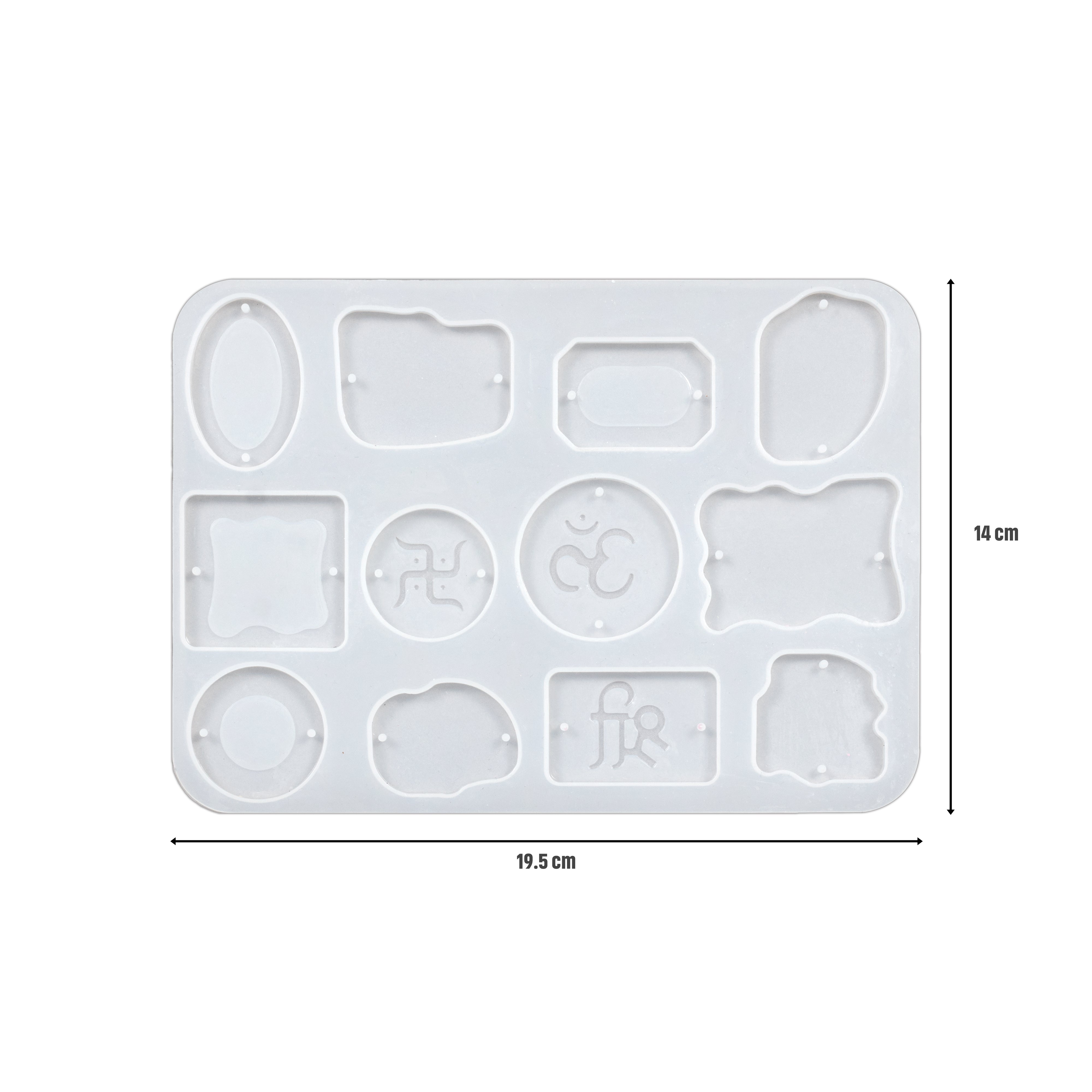 Rakhi Silicone Mould Good Luck L19.5 X W14cm 1pc