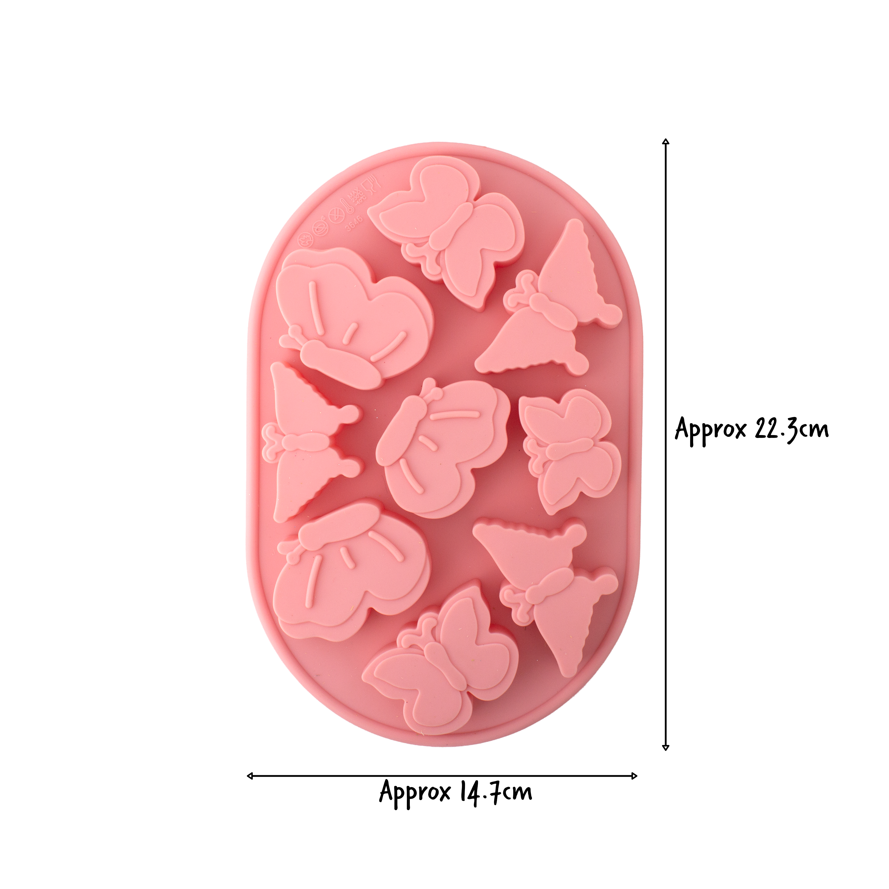 Silicone Mould Pretty Butterflies 22.3 x 14.7 x 2.2cm 1pc
