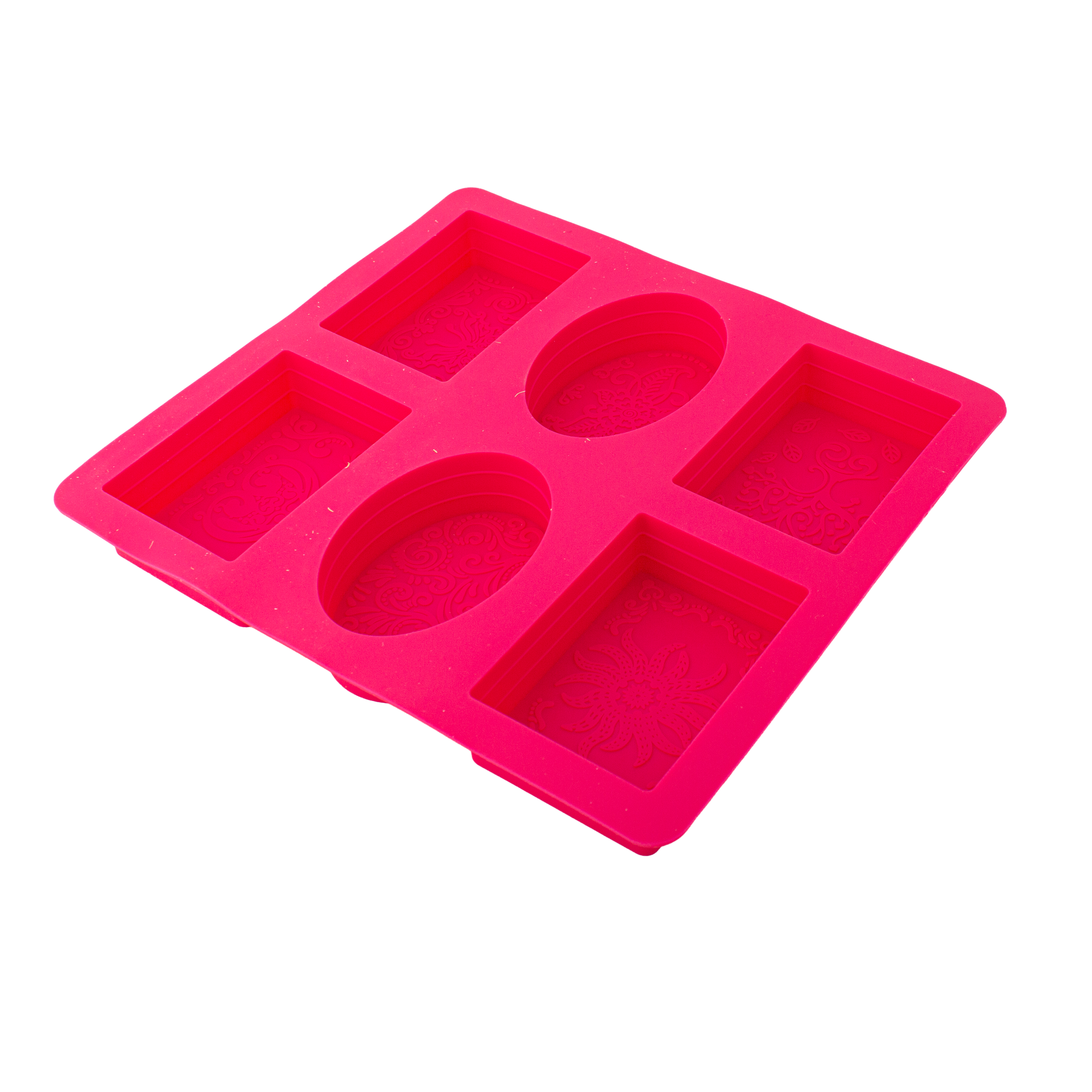 Silicone Mould Rectangle and Oval 21.9 x 20 x 2.5cm 1pc