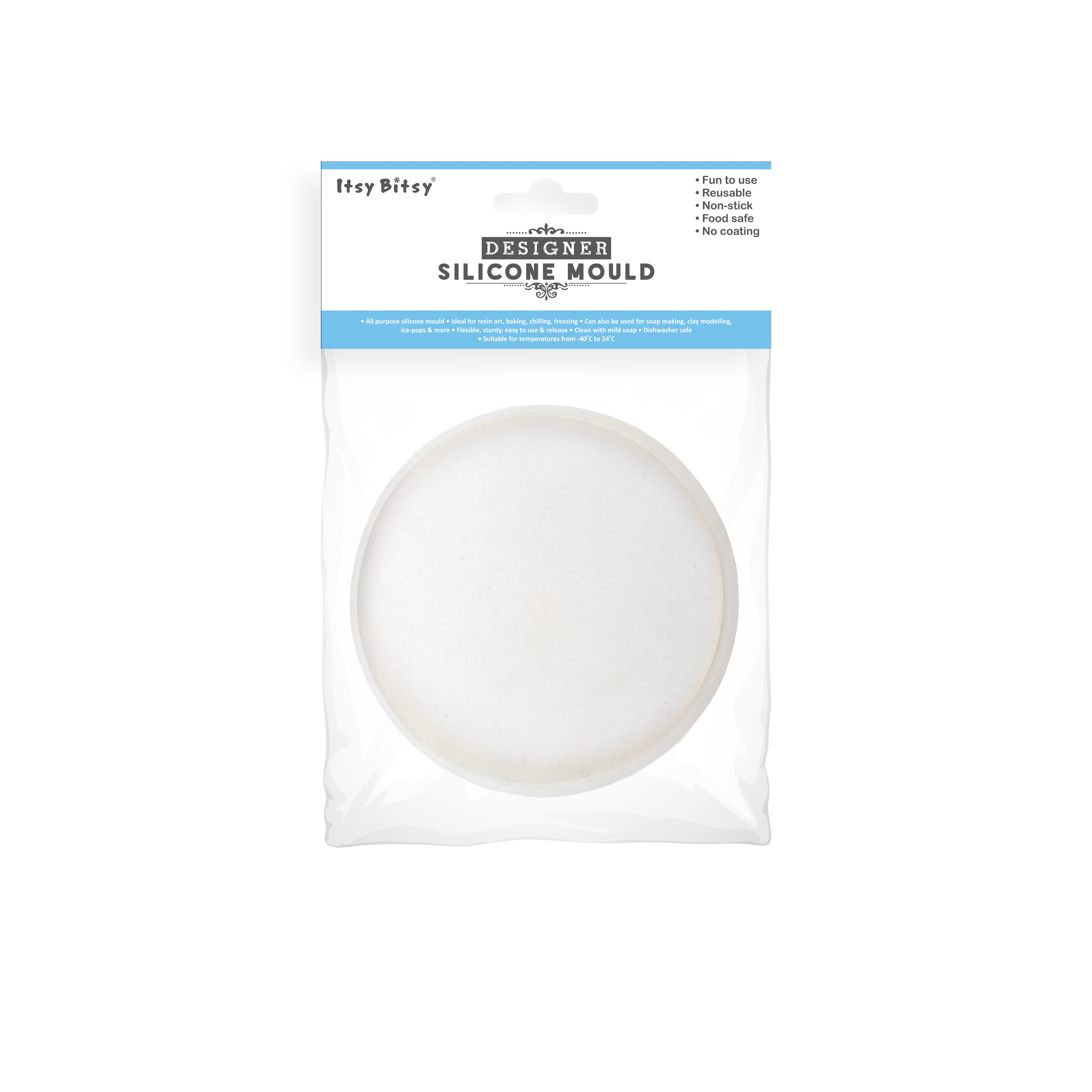 Silicone Mould Round Dia 4Inch X D8mm 1pc