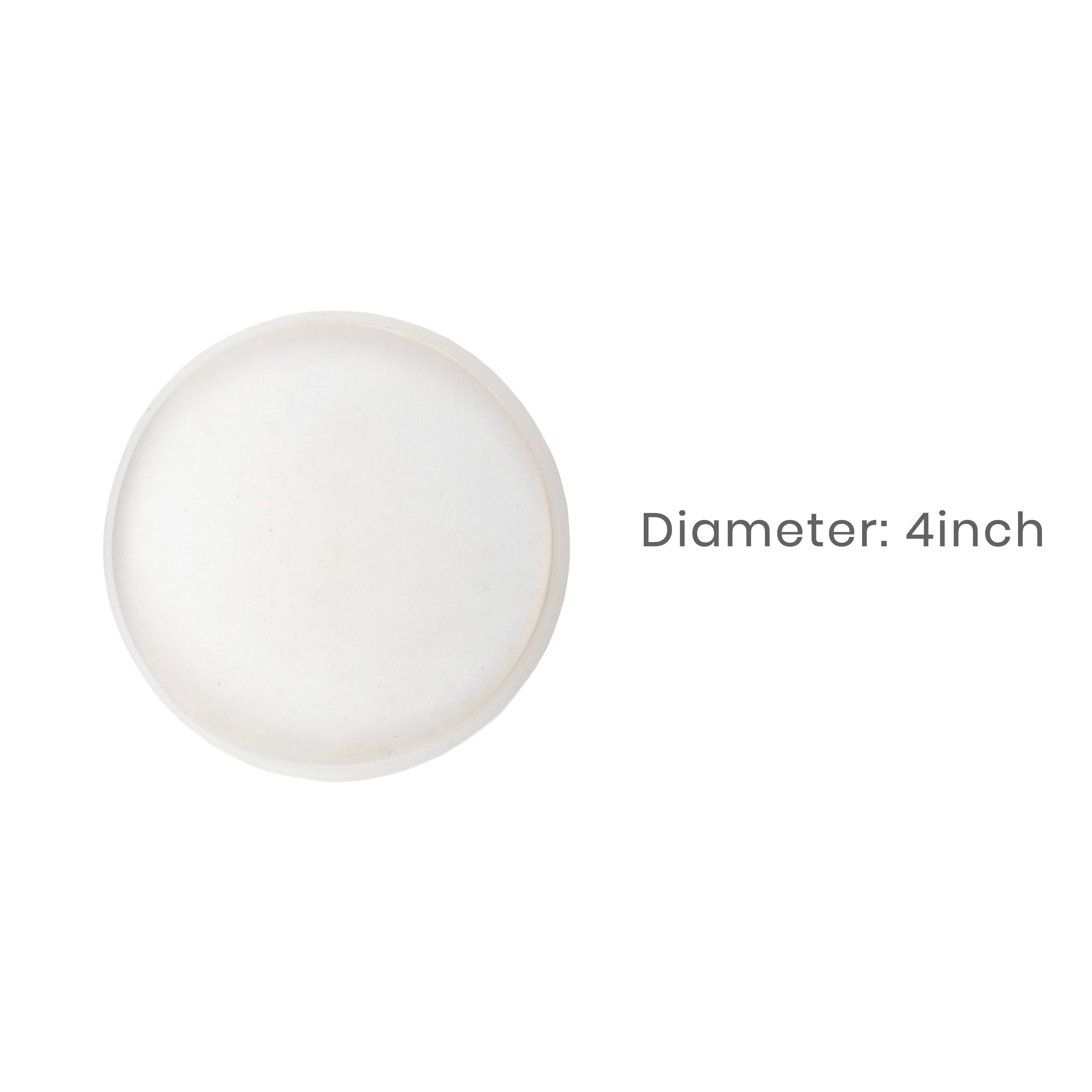Silicone Mould Round Dia 4Inch X D8mm 1pc