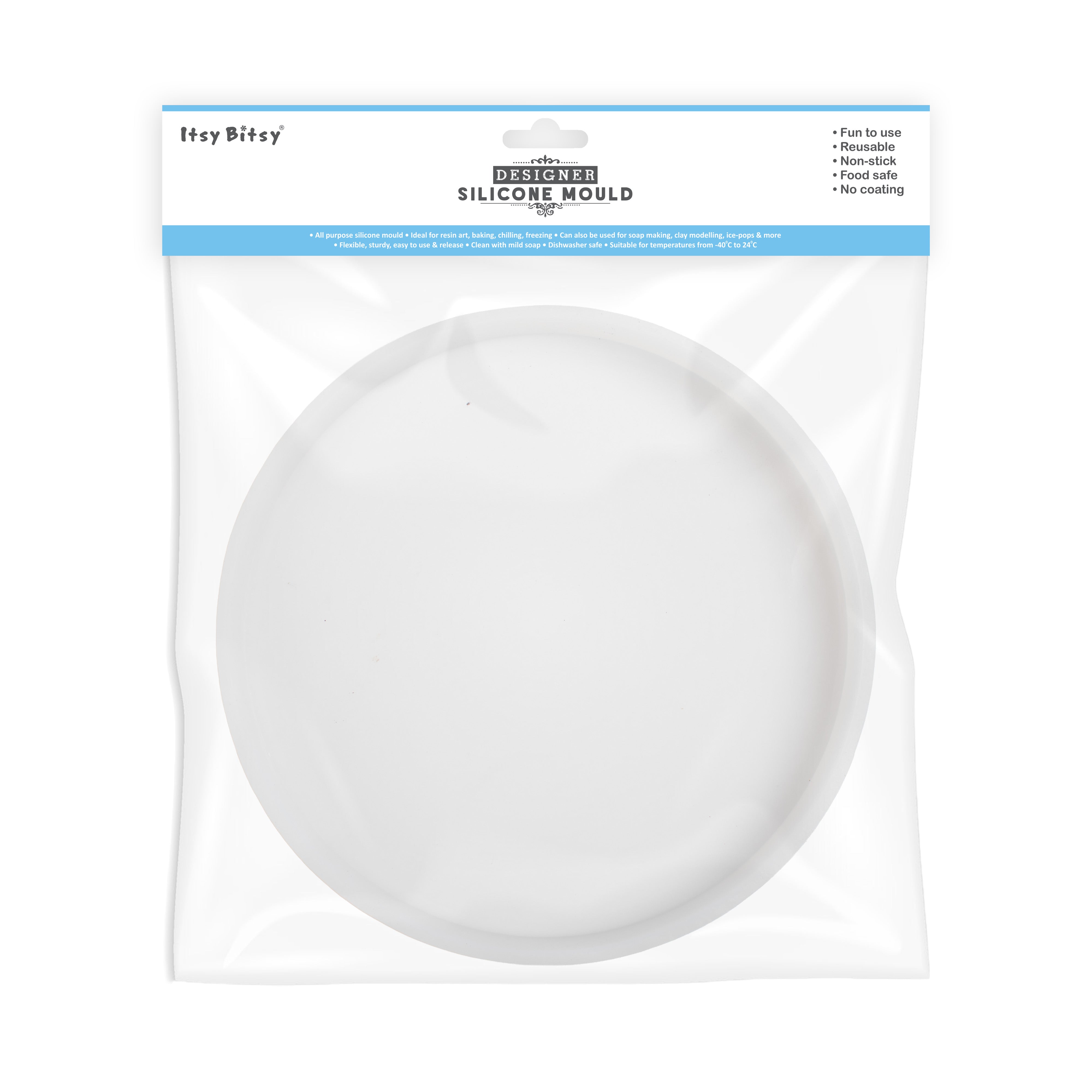 Silicone Mould Round Dia 8Inch X D20mm 1pc