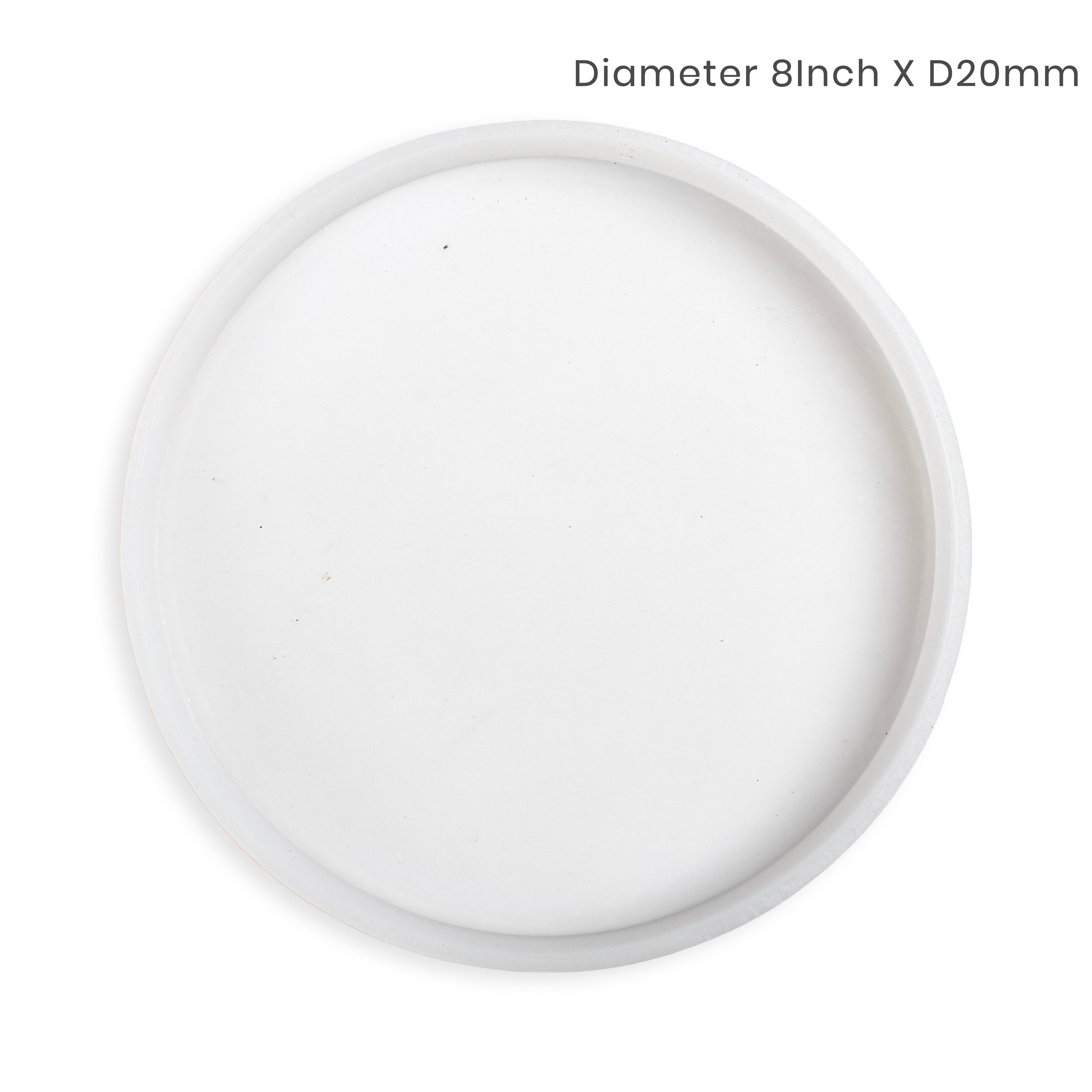 Silicone Mould Round Dia 8Inch X D20mm 1pc