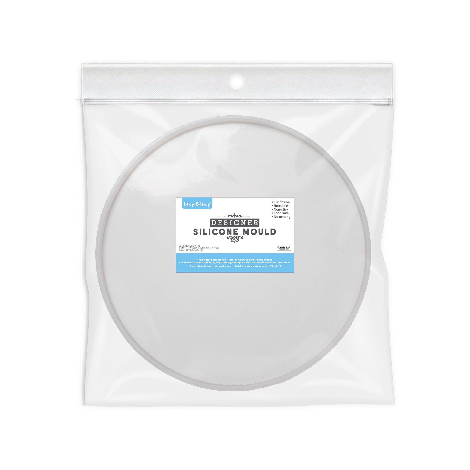 Silicone Mould Round Dia 16Inch X D20mm 1pc