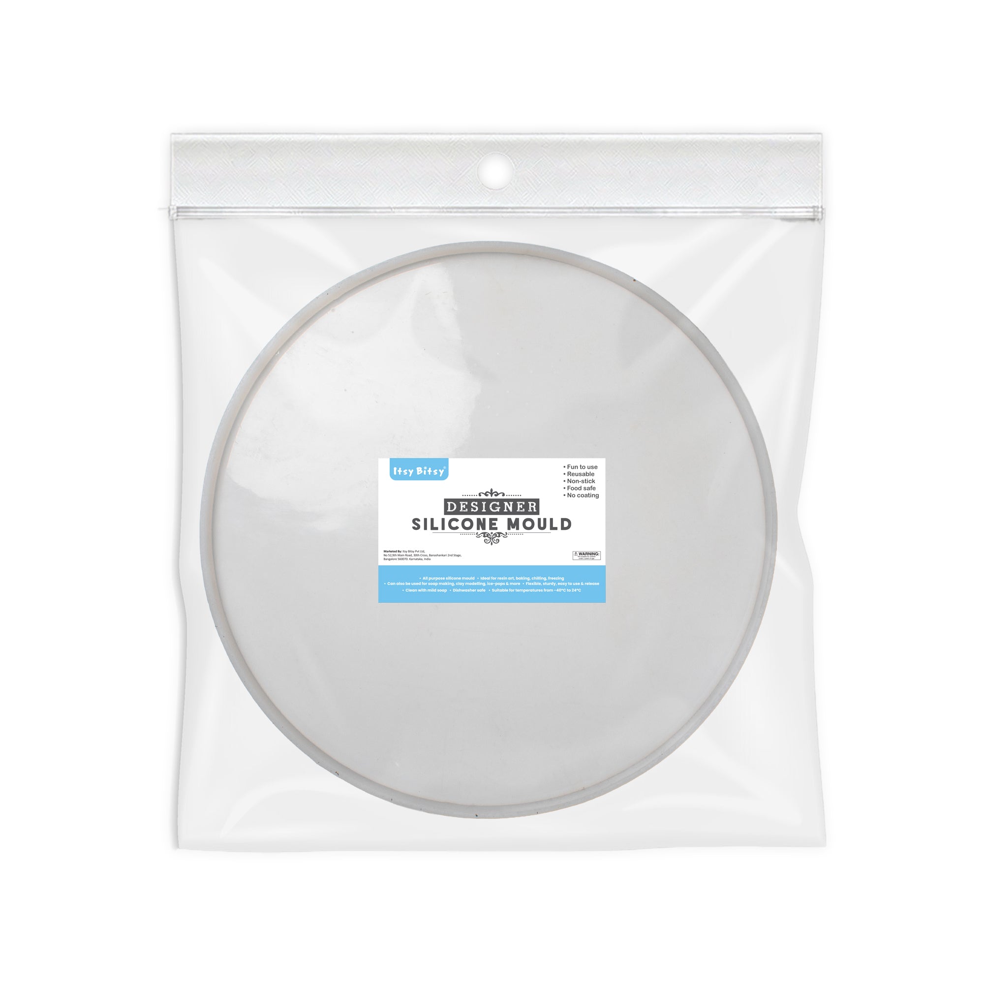 Silicone Mould Round Dia 18Inch X D20mm 1pc