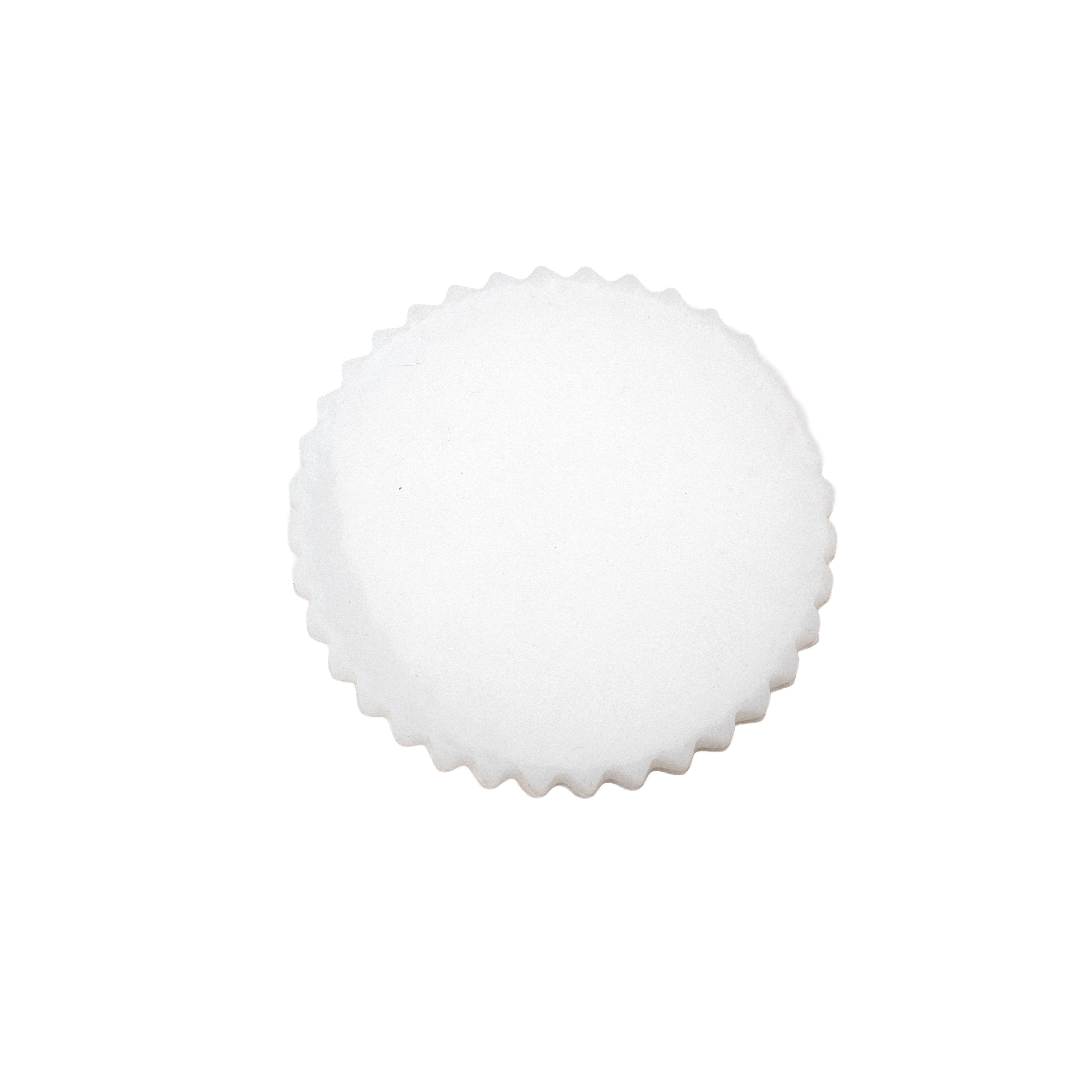 Silicone Mould Crinkle Edge Oval Coaster 4Inch X D7mm 1pc