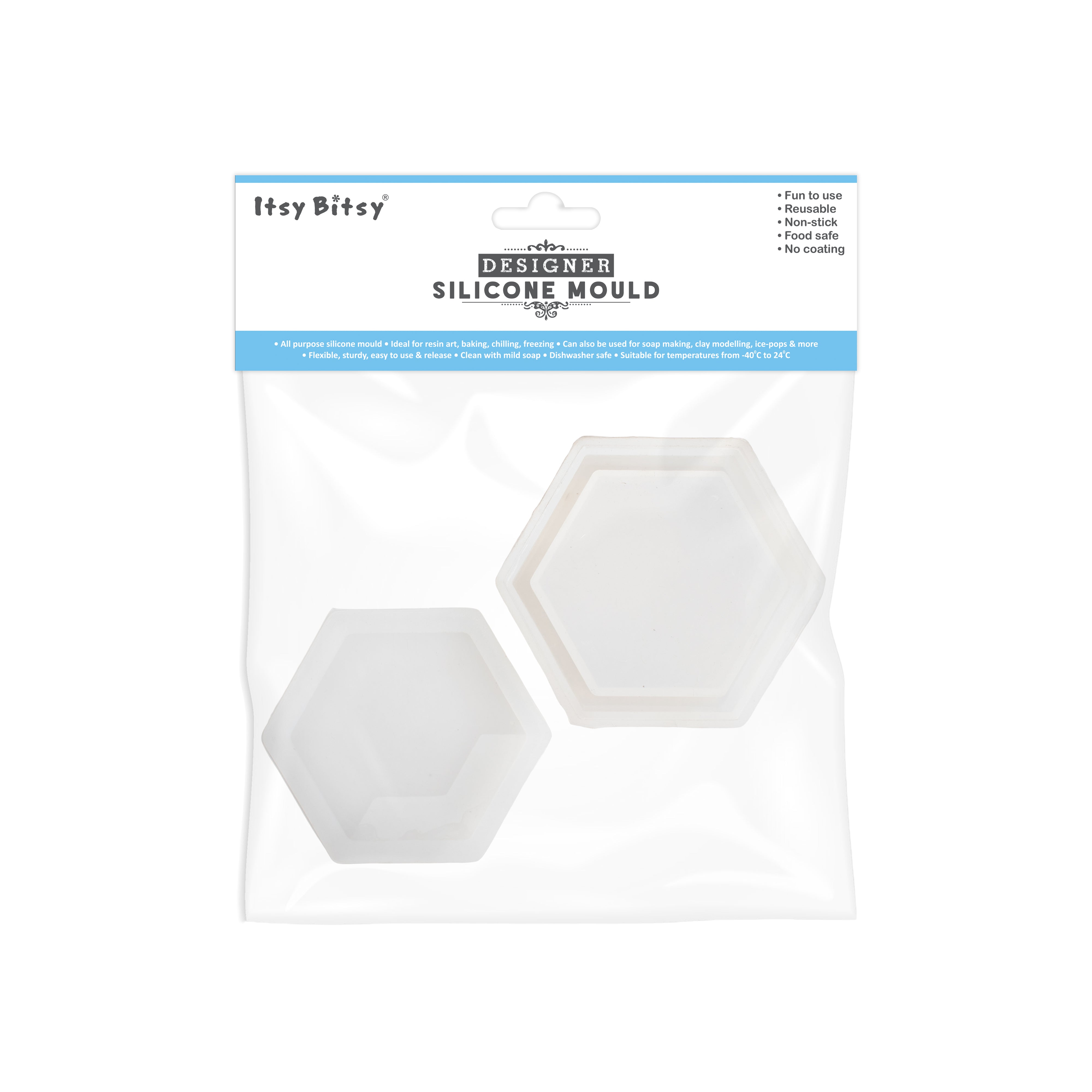 Silicone Mould Hexagon Gift Box 8 X 9cm X D40mm 1pc