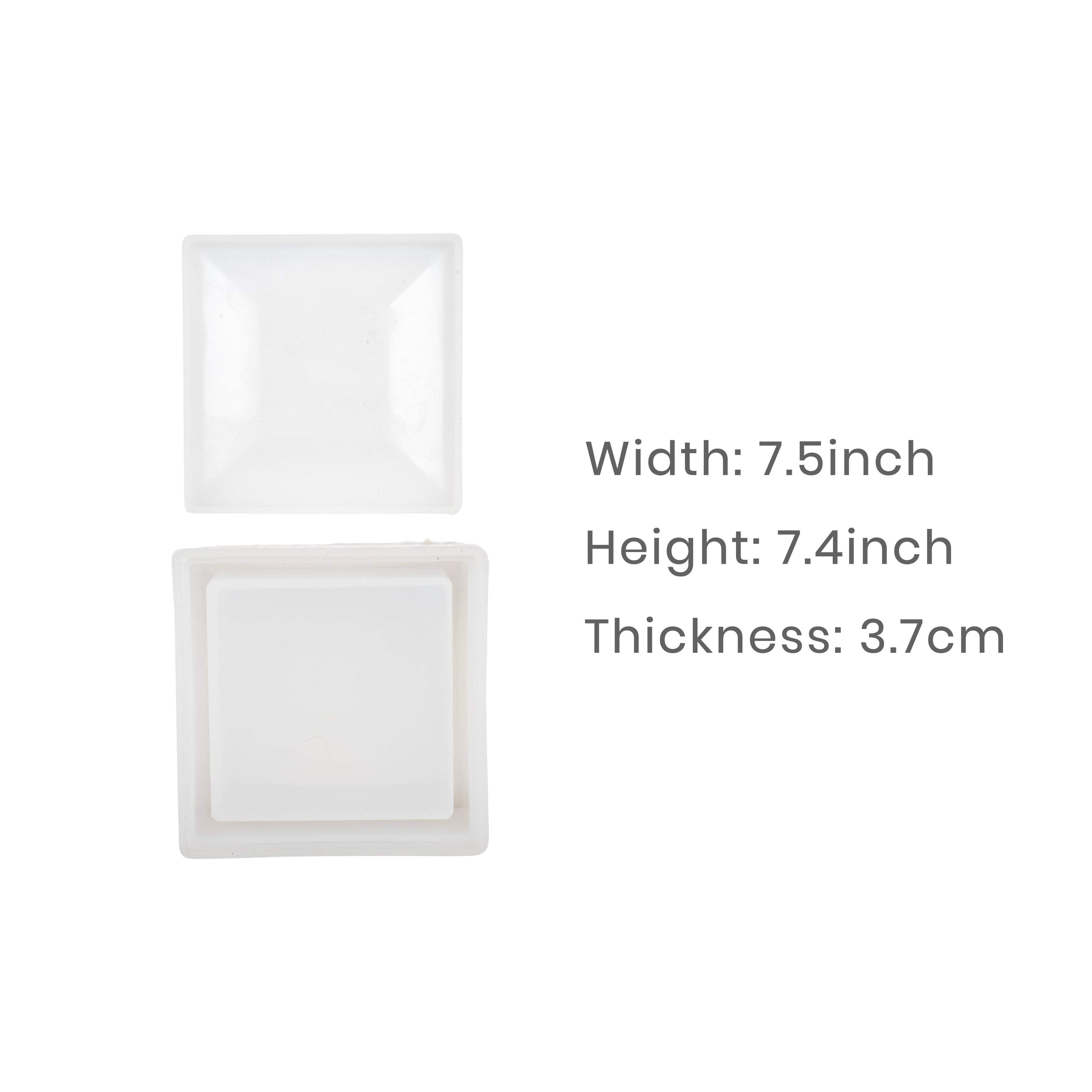 Silicone Mould Square Gift Box 7.5 X 7.4cm X D1.2cm 1pc