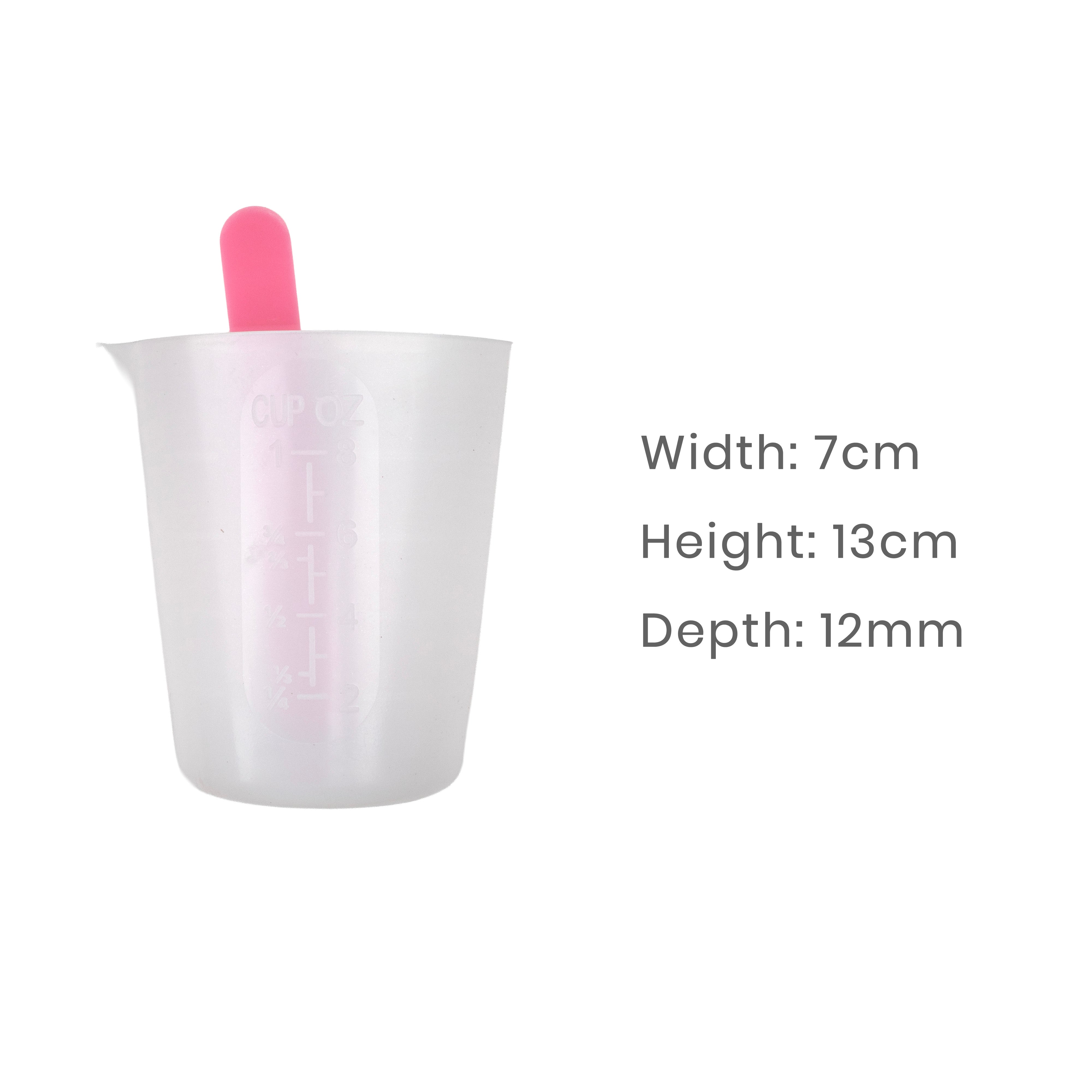 Silicone Mould Measuring Cup With Stick 250ml 13 X 7cm X D12mm 1pc
