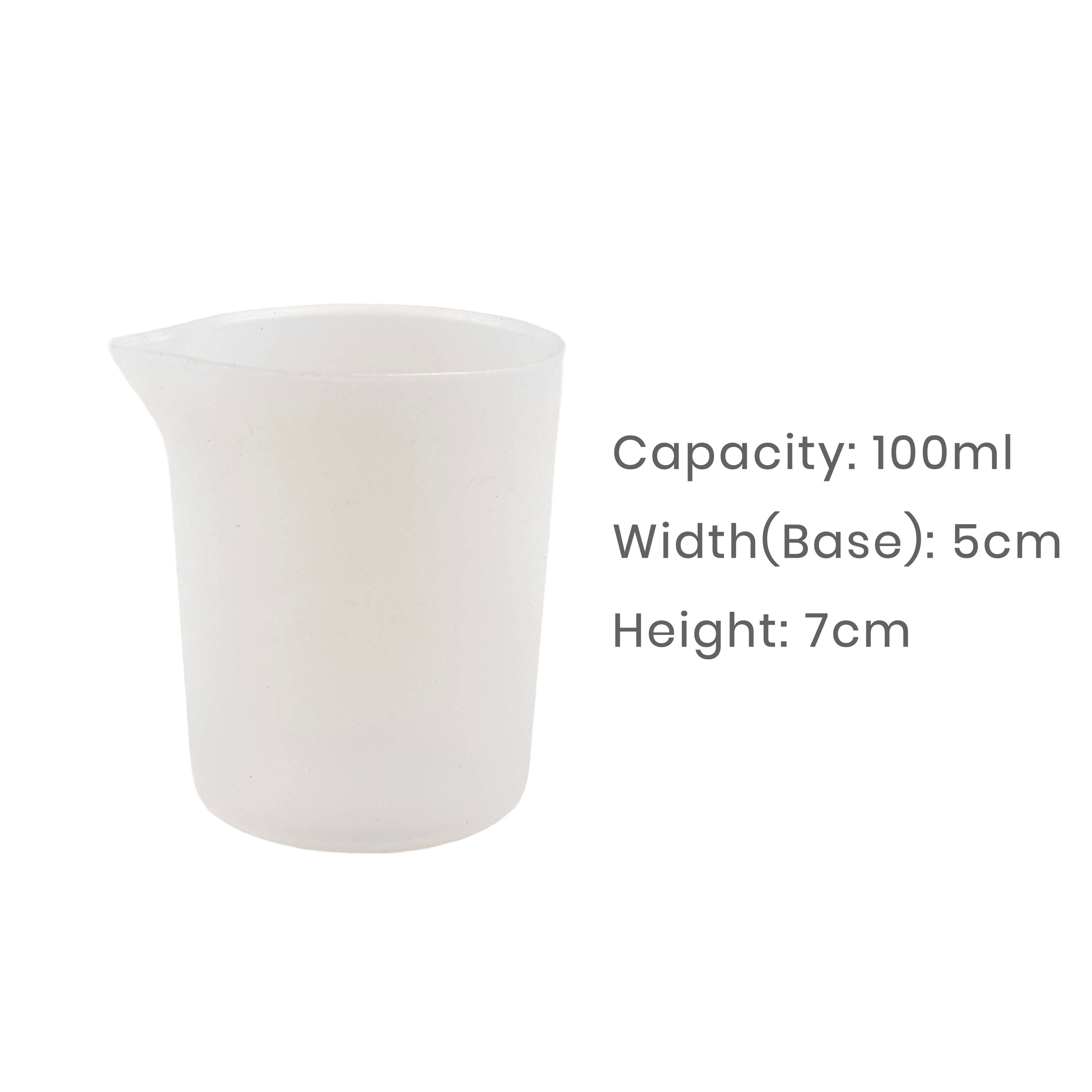 Silicone Mould Measuring Cup With Stick 100ml 7 X 5cm 1pc