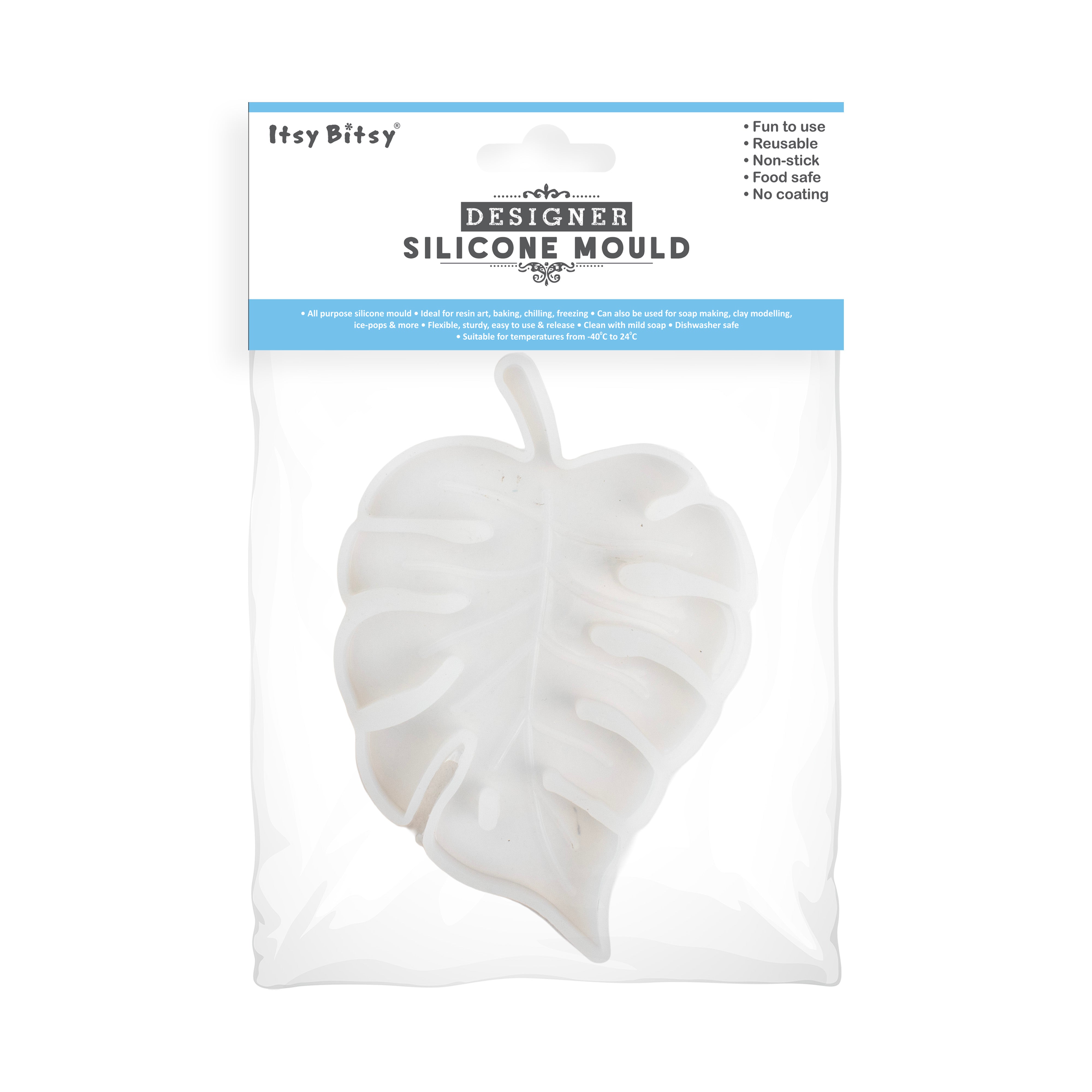 Silicone Mould Leaf Coaster 5Inch X D6mm 1pc