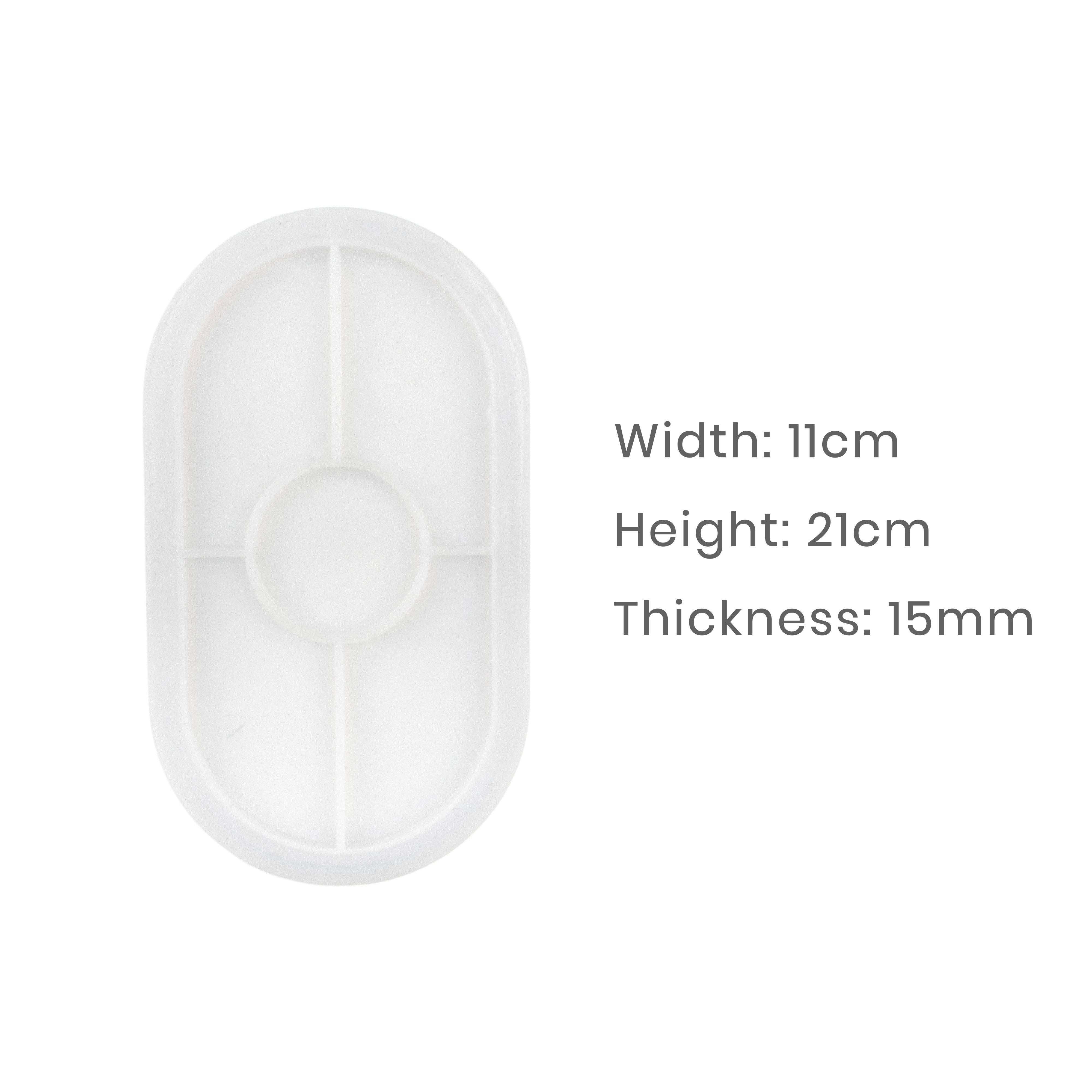 Silicone Mould Capsule Tray 11 X 21cm X D10mm 1pc