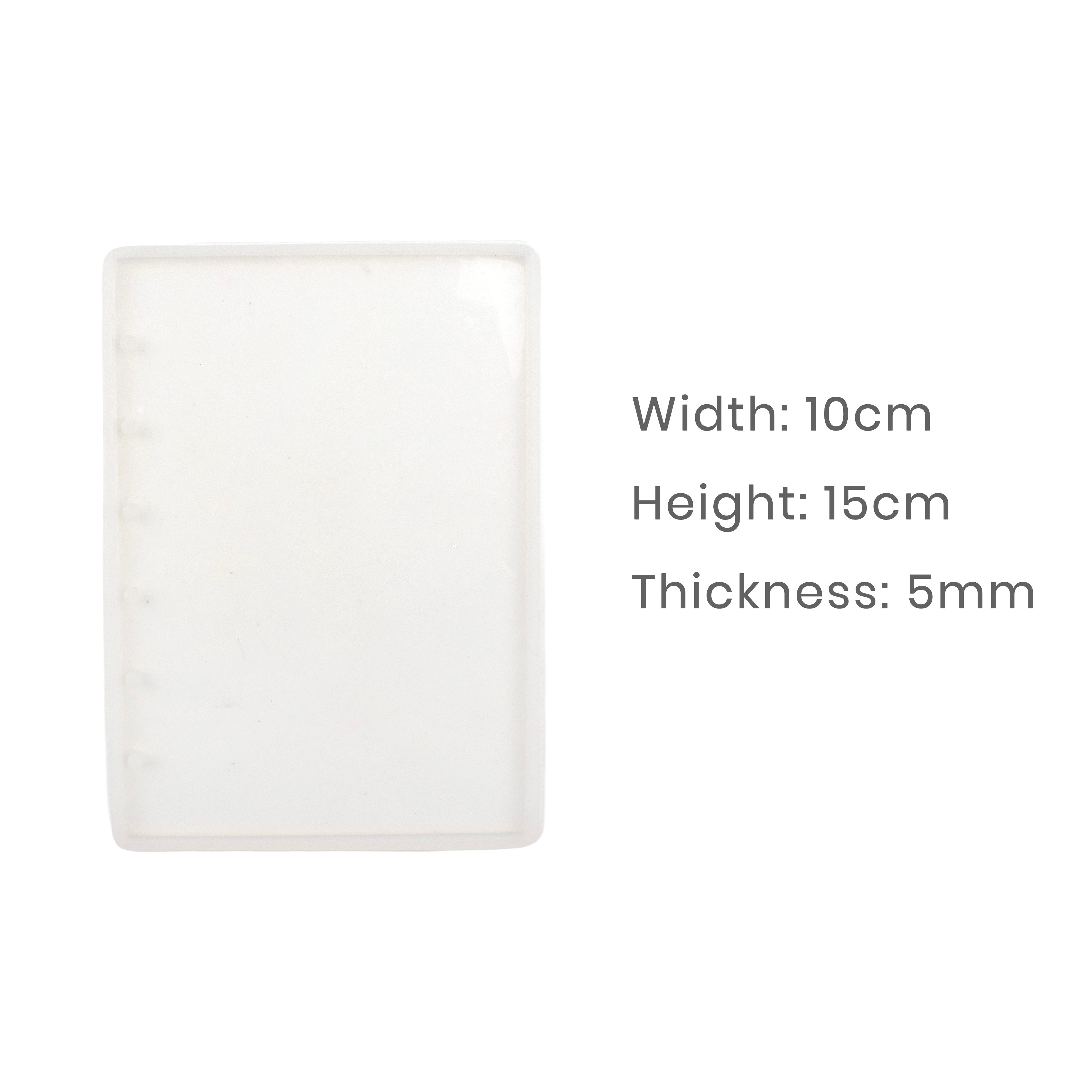 Silicone Mould A/6 Notebook 15 X 10cm X D5mm 1pc