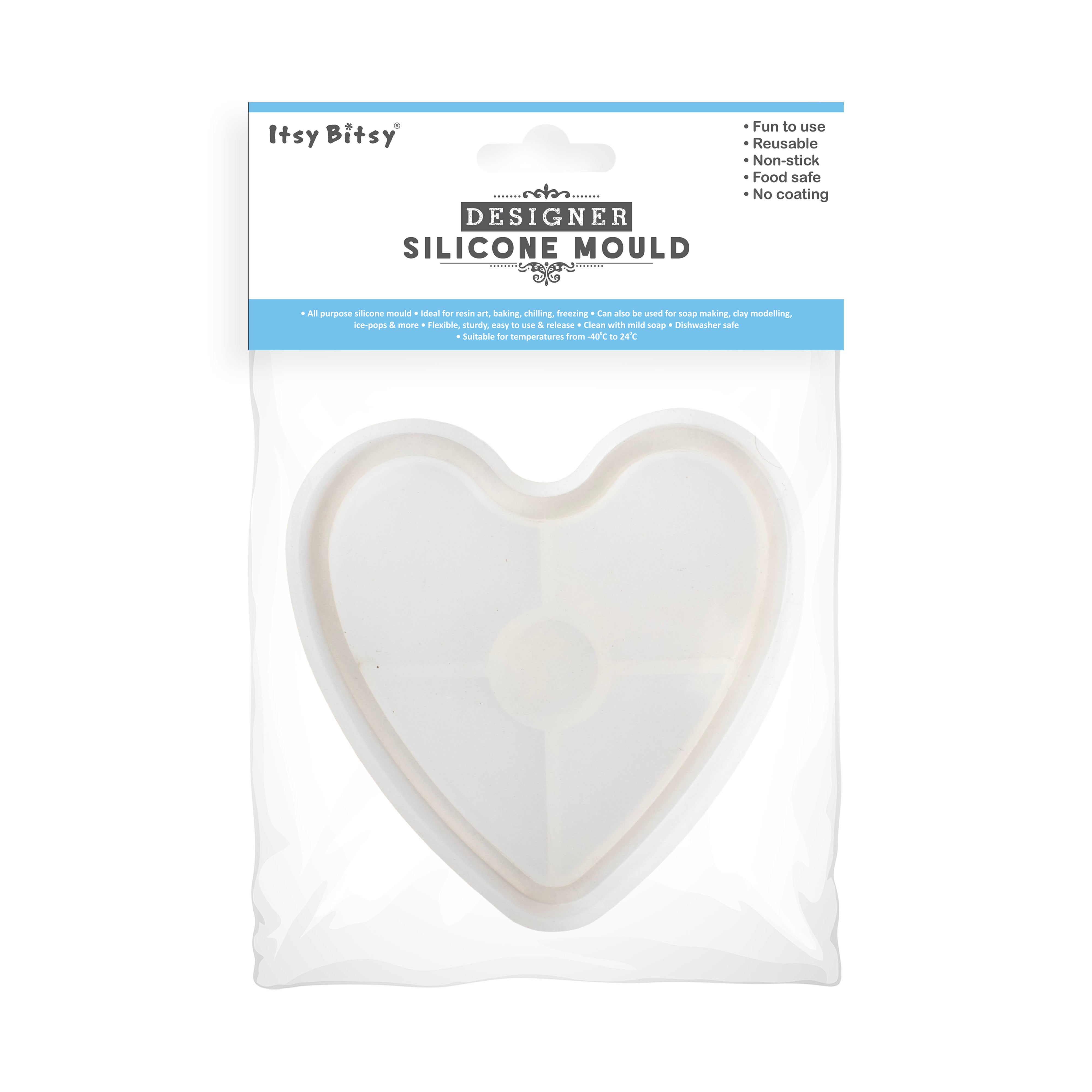 Silicone Mould Heart Border 4Inch X D10mm 1pc