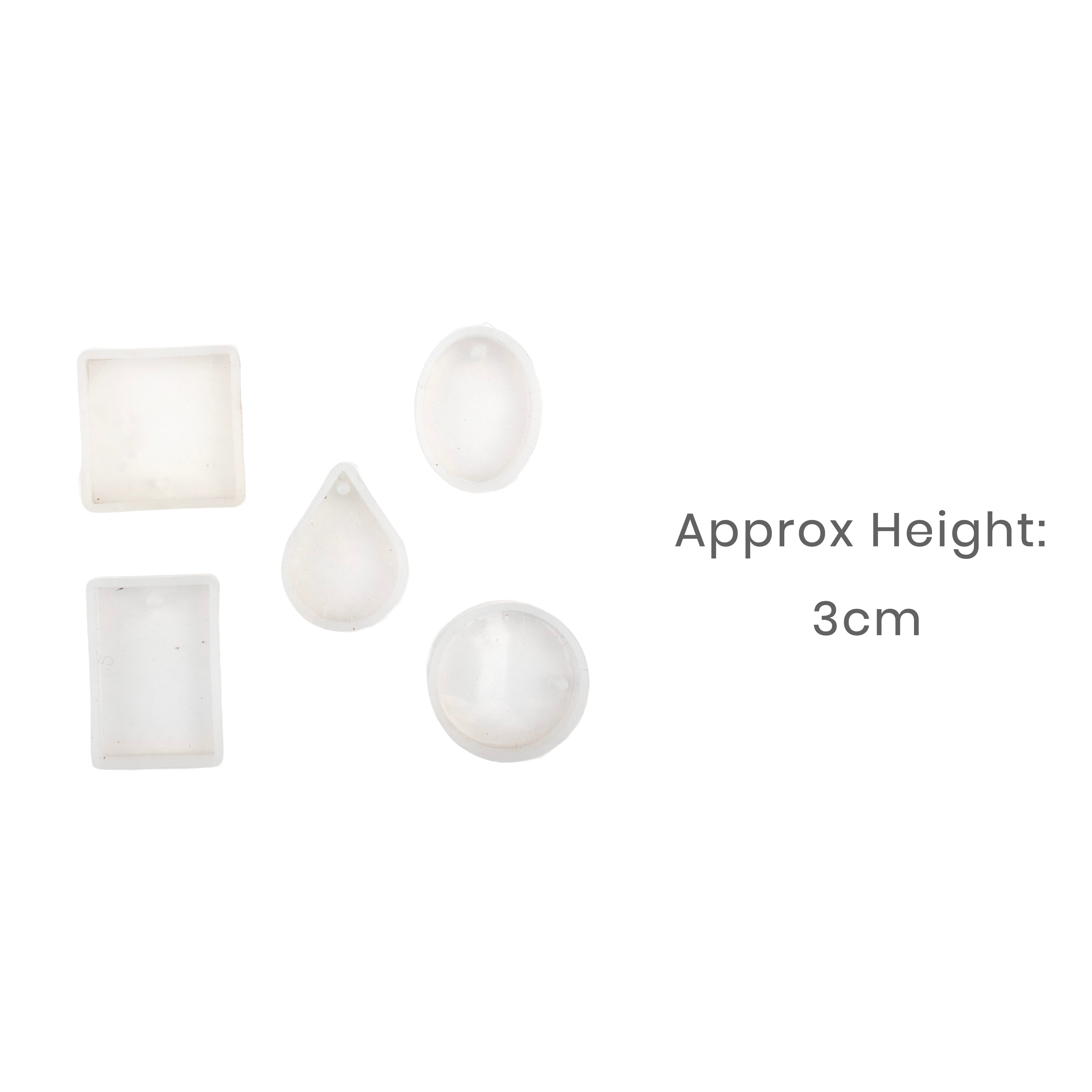 Silicone Mould Pendant 5cm X D5mm 12pc Set