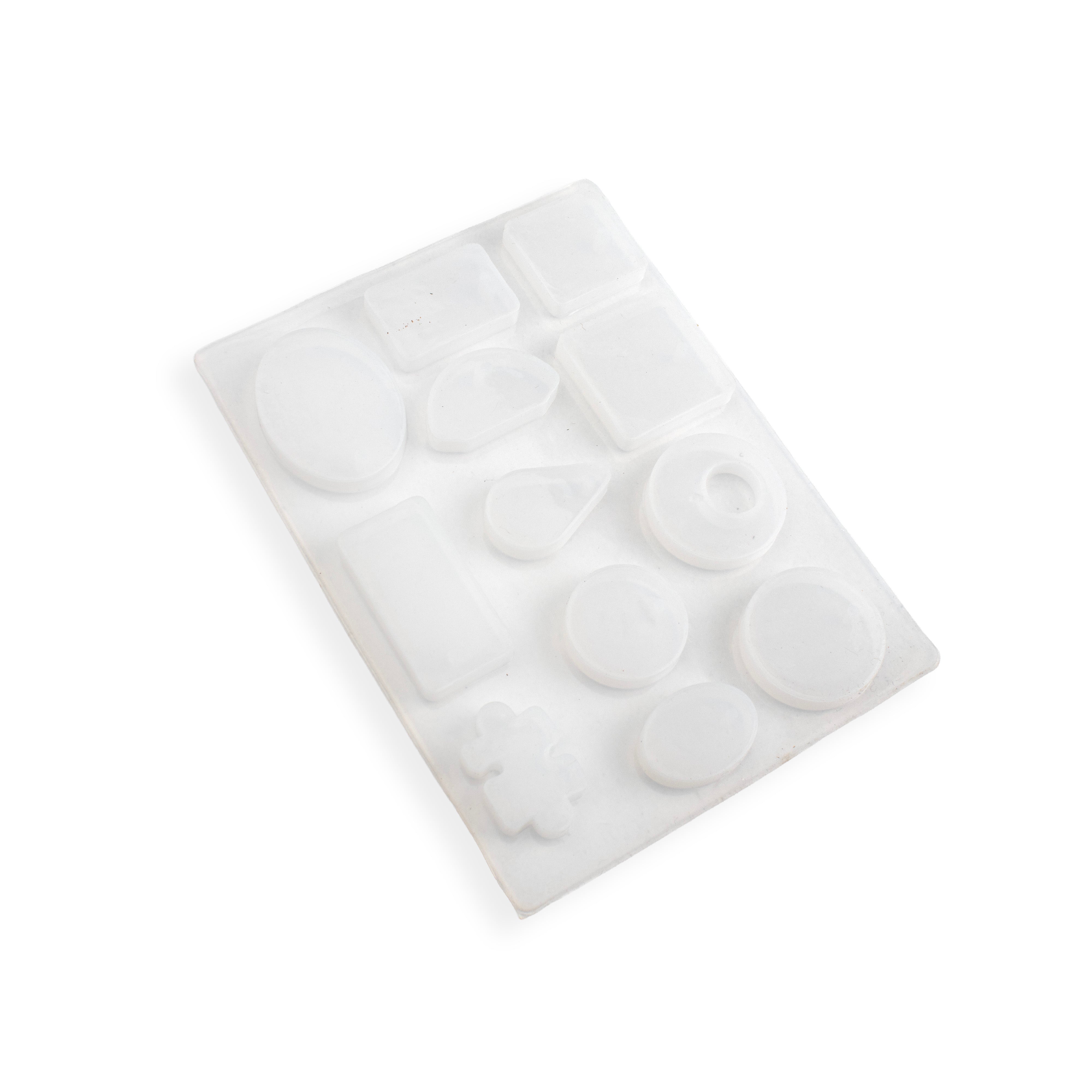 Silicone Mould Earrings and pendants 12 Cavity 15 X 12cm X D5mm 1pc