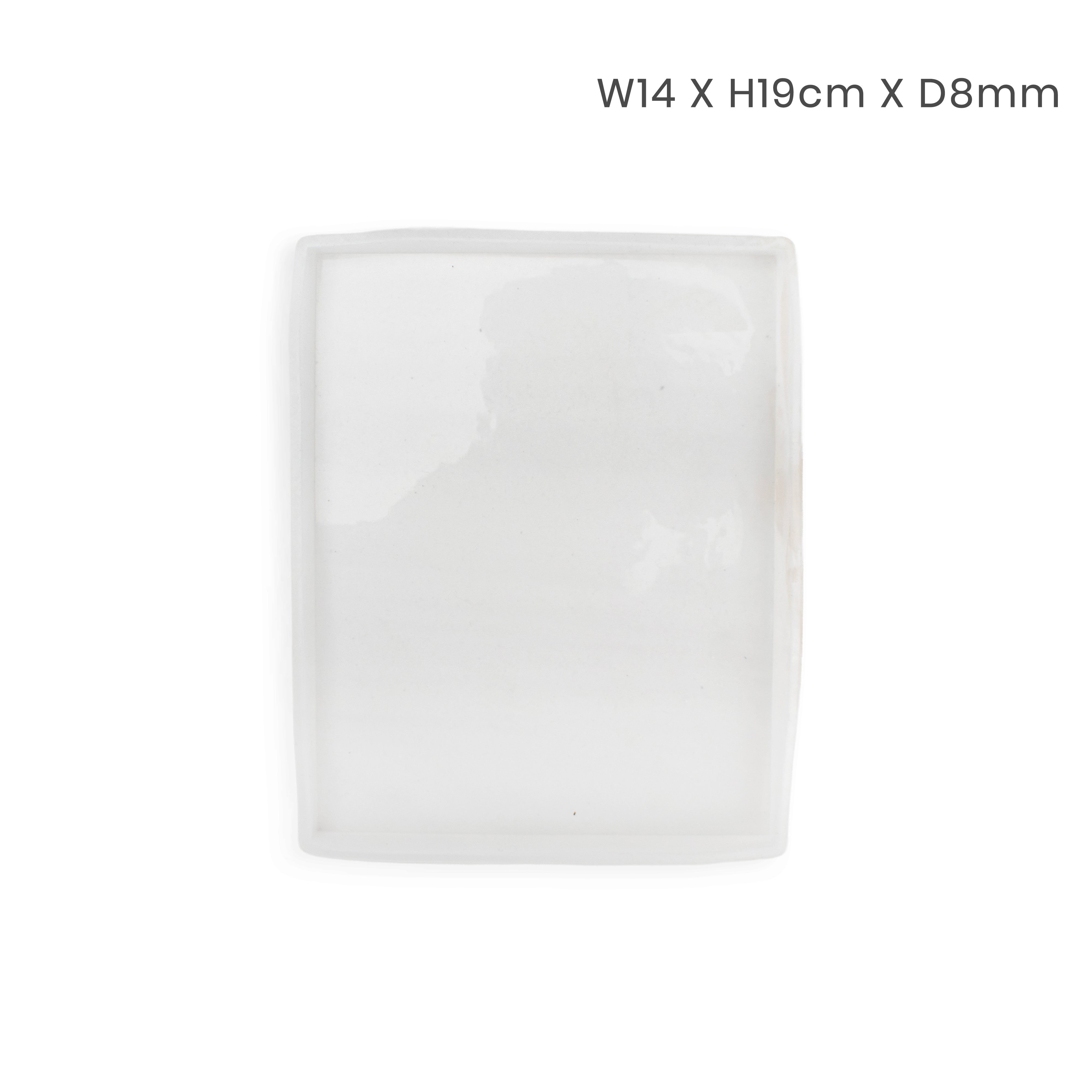 Silicone Mould Rectangular Tiles 14 X 19cm X D8mm 1pc