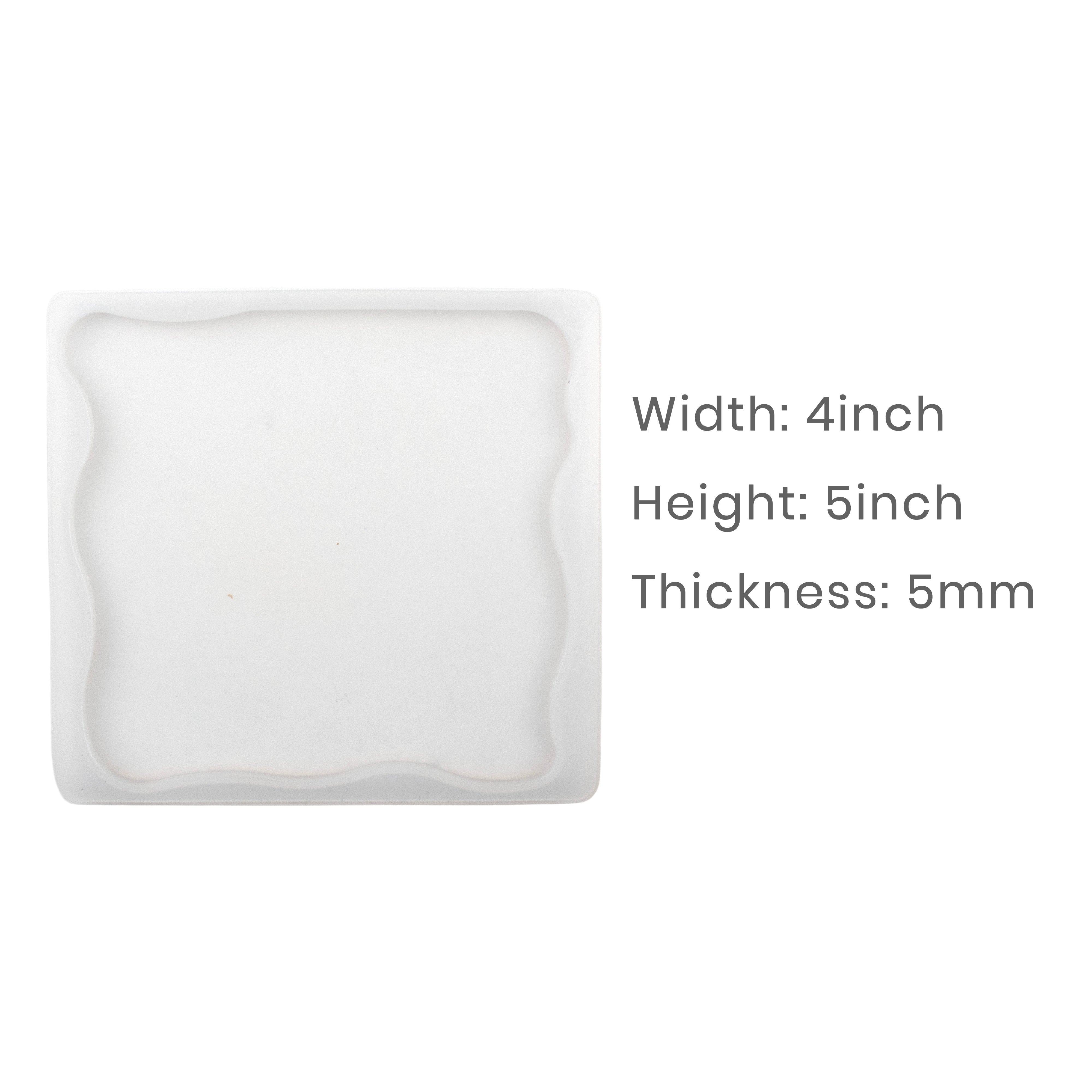 Silicone Mould Square Zigzag 4 Inch X D5mm 1pc