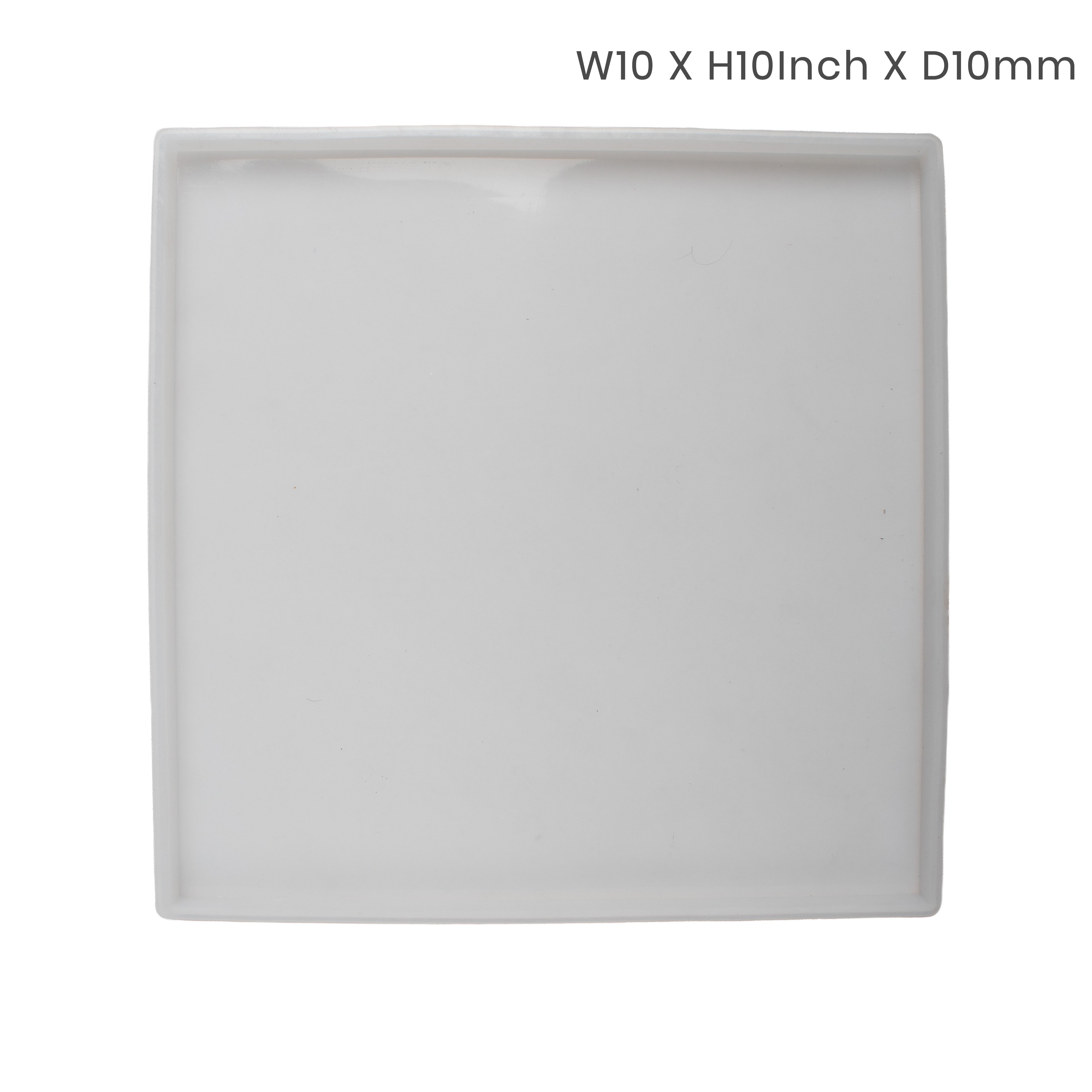 Silicone Mould Square Plain 10 X 10Inch X D10mm 1pc