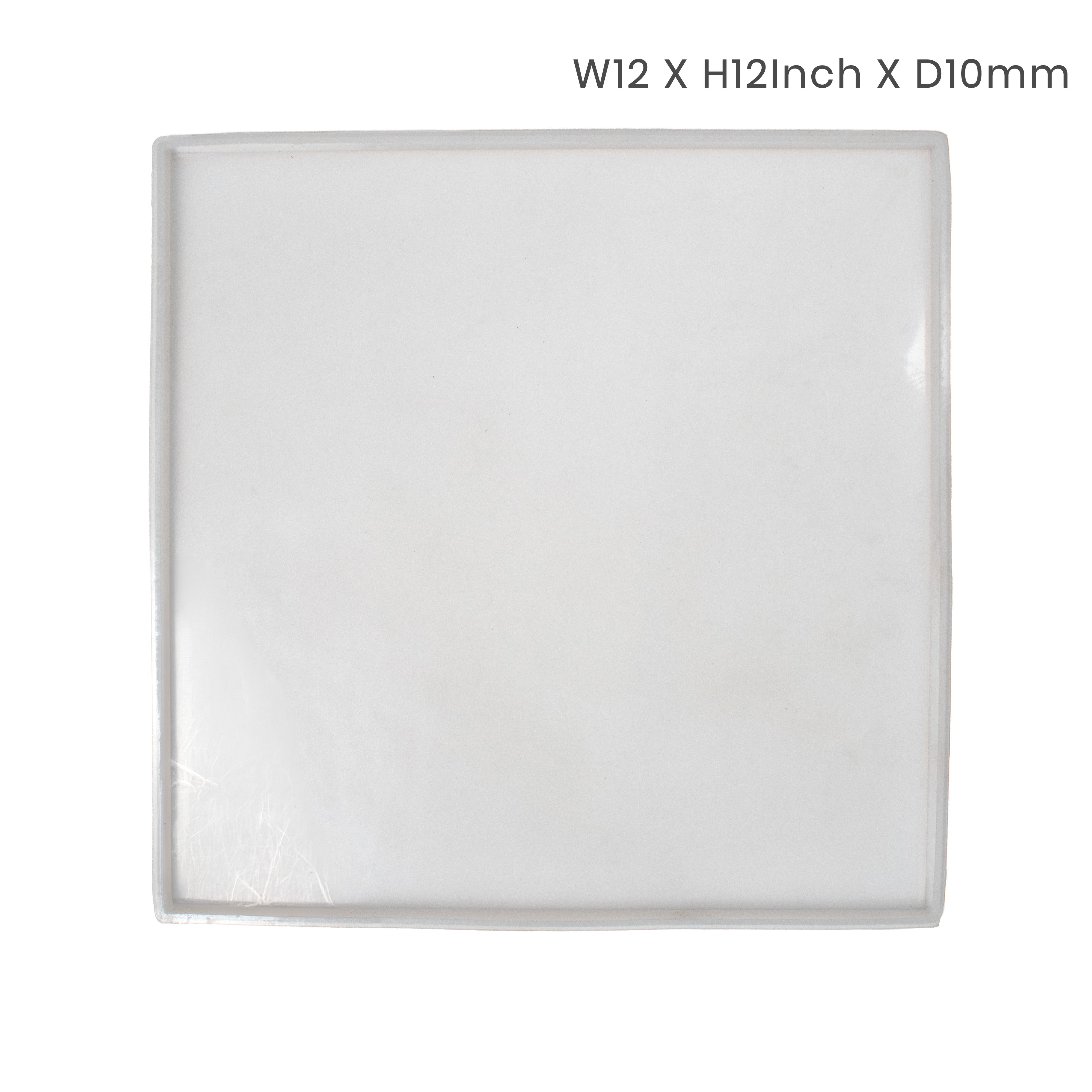 Silicone Mould Square Plain Mould 12 X 12Inch X D10mm 1pc