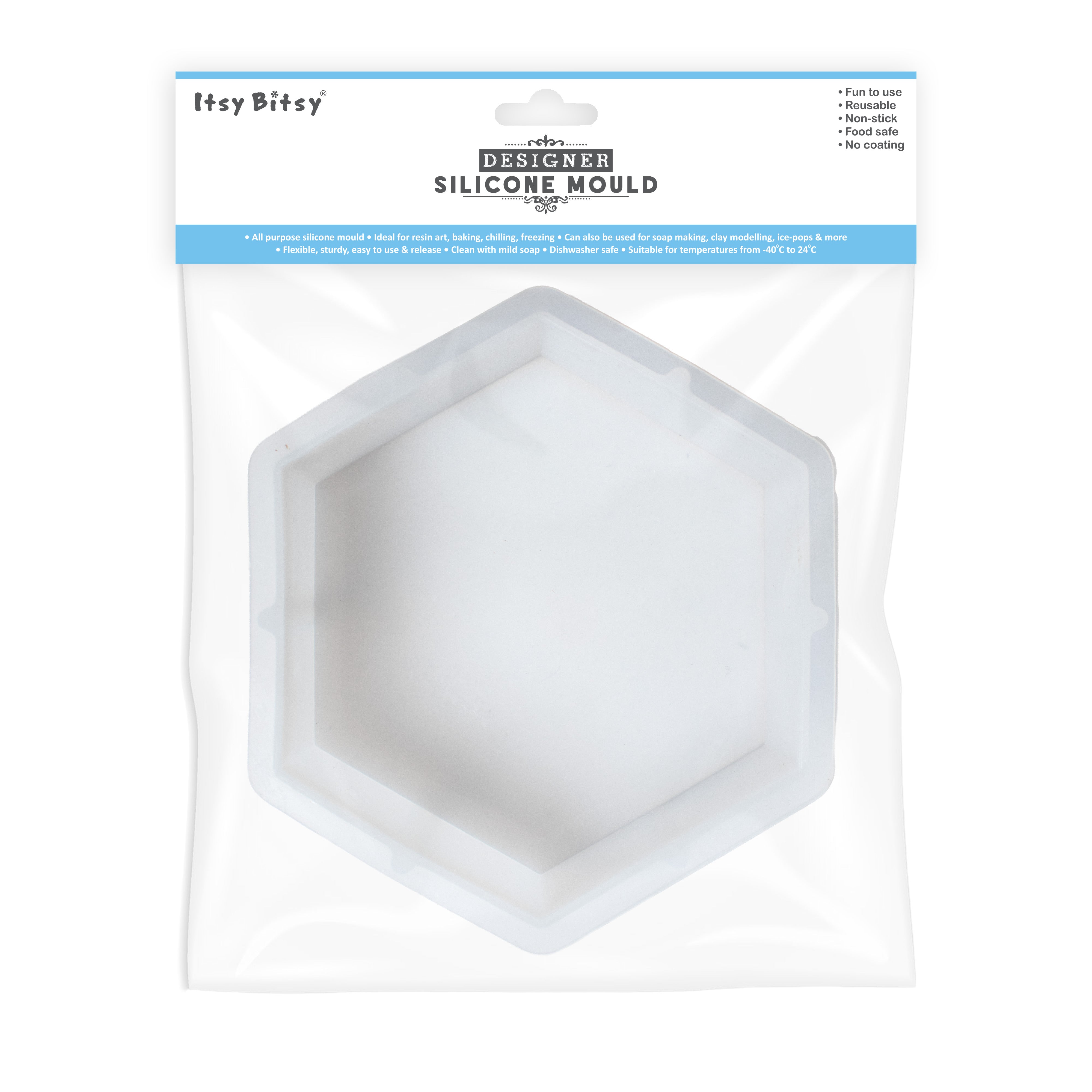 Silicone Mould Hexagon 6Inch 15 cm X D50mm 1pc