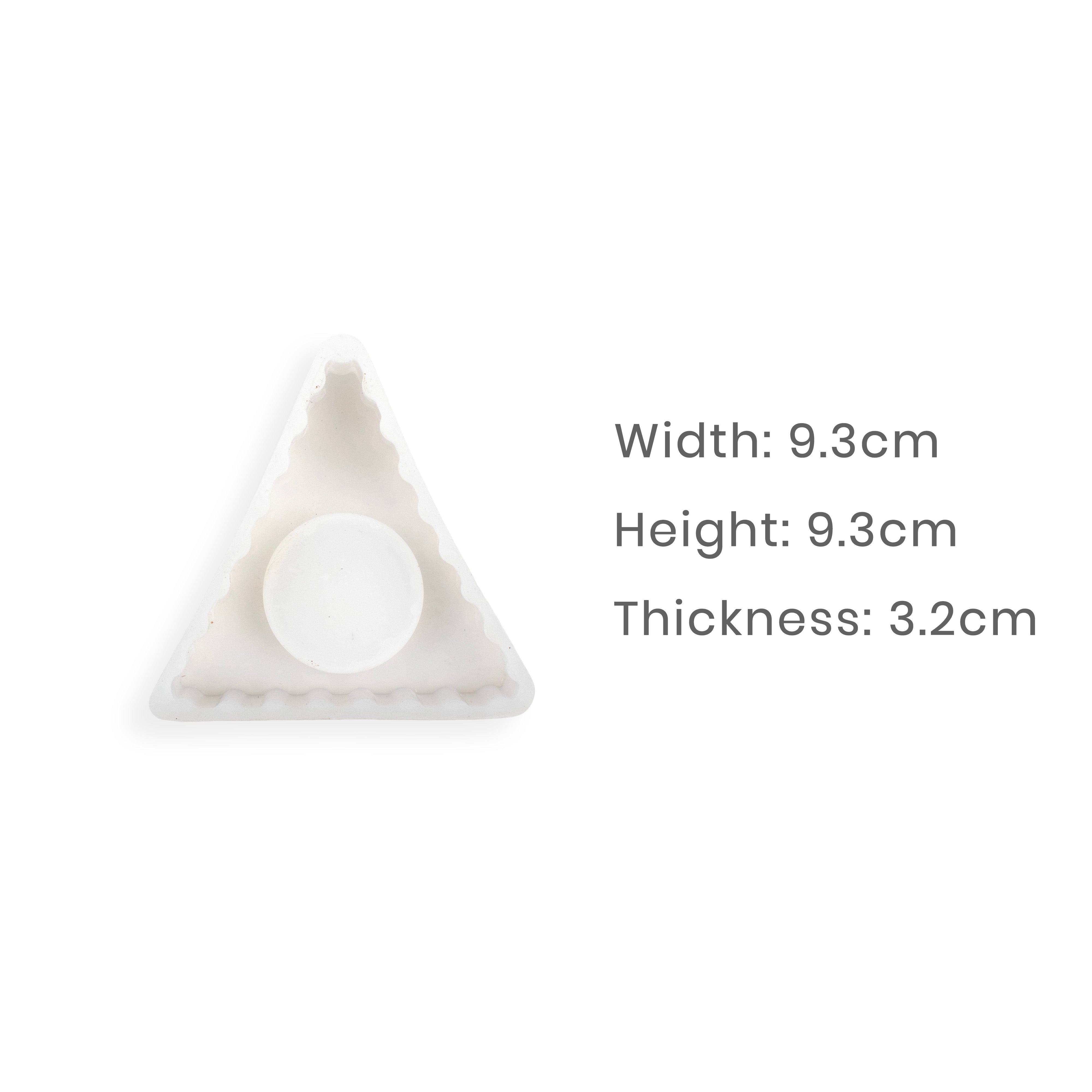 Silicone Mould Triangle T-light Candle 1pc