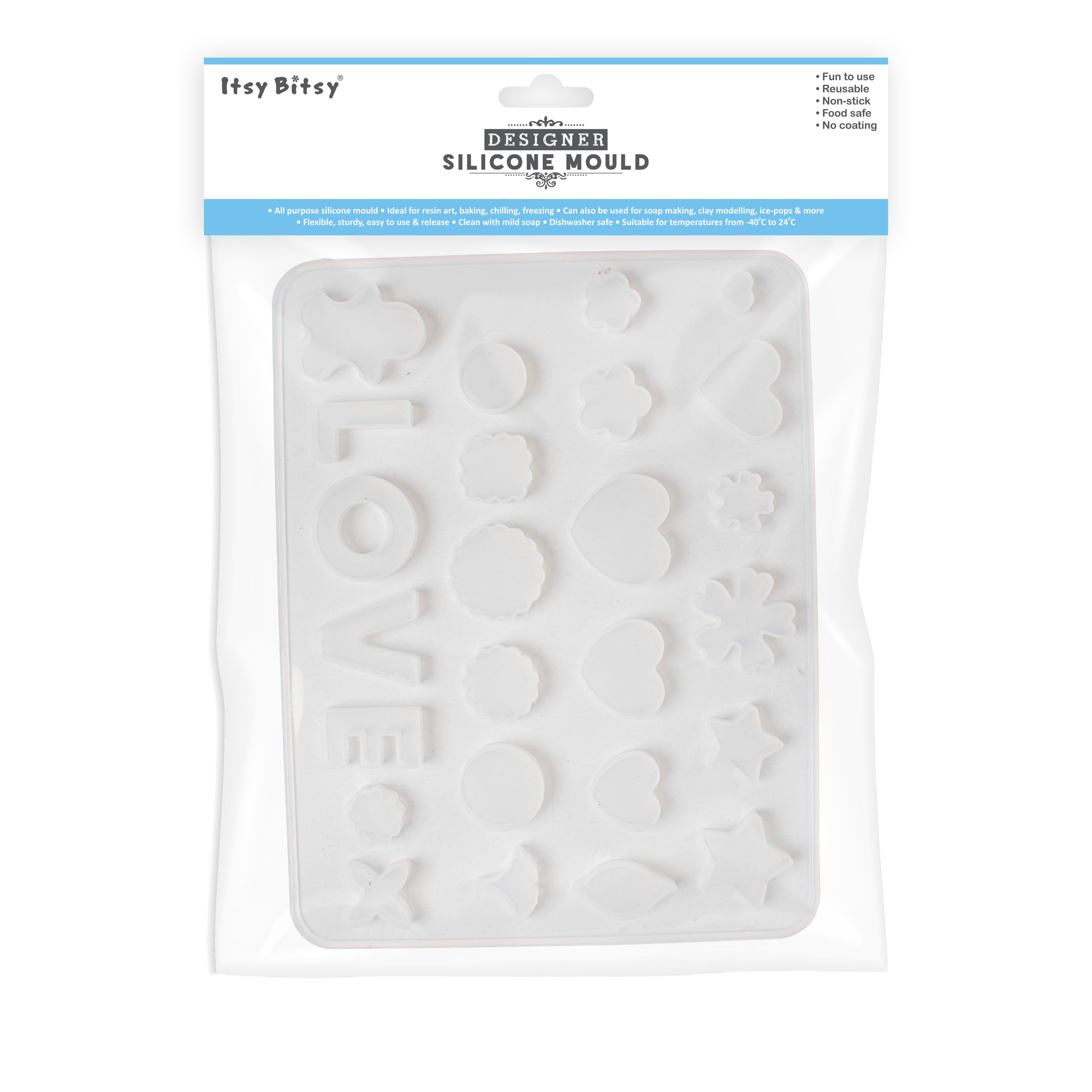 Silicone Mould Assorted pendants 1pc