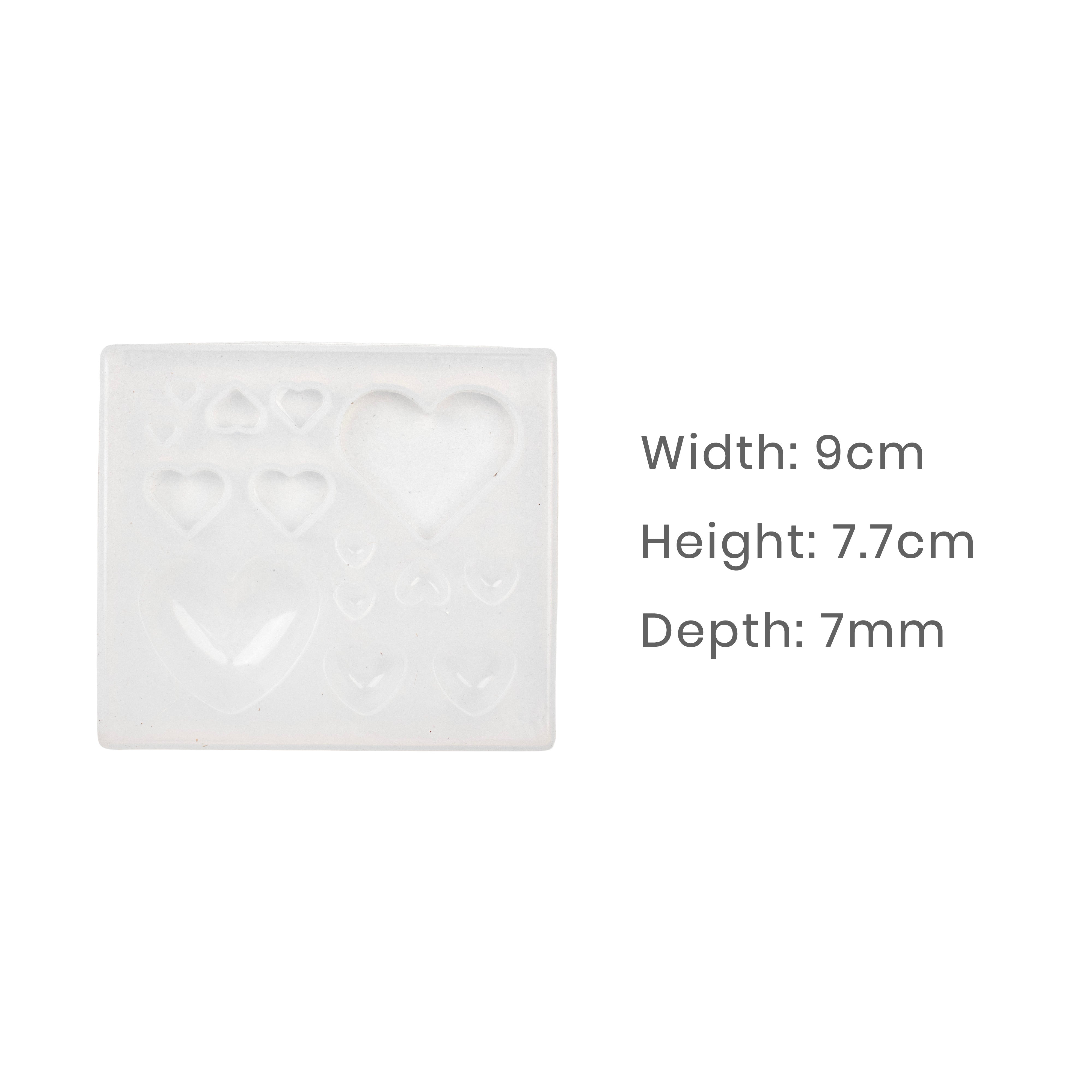 Silicone Mould Heart 14 Cavity 1pc