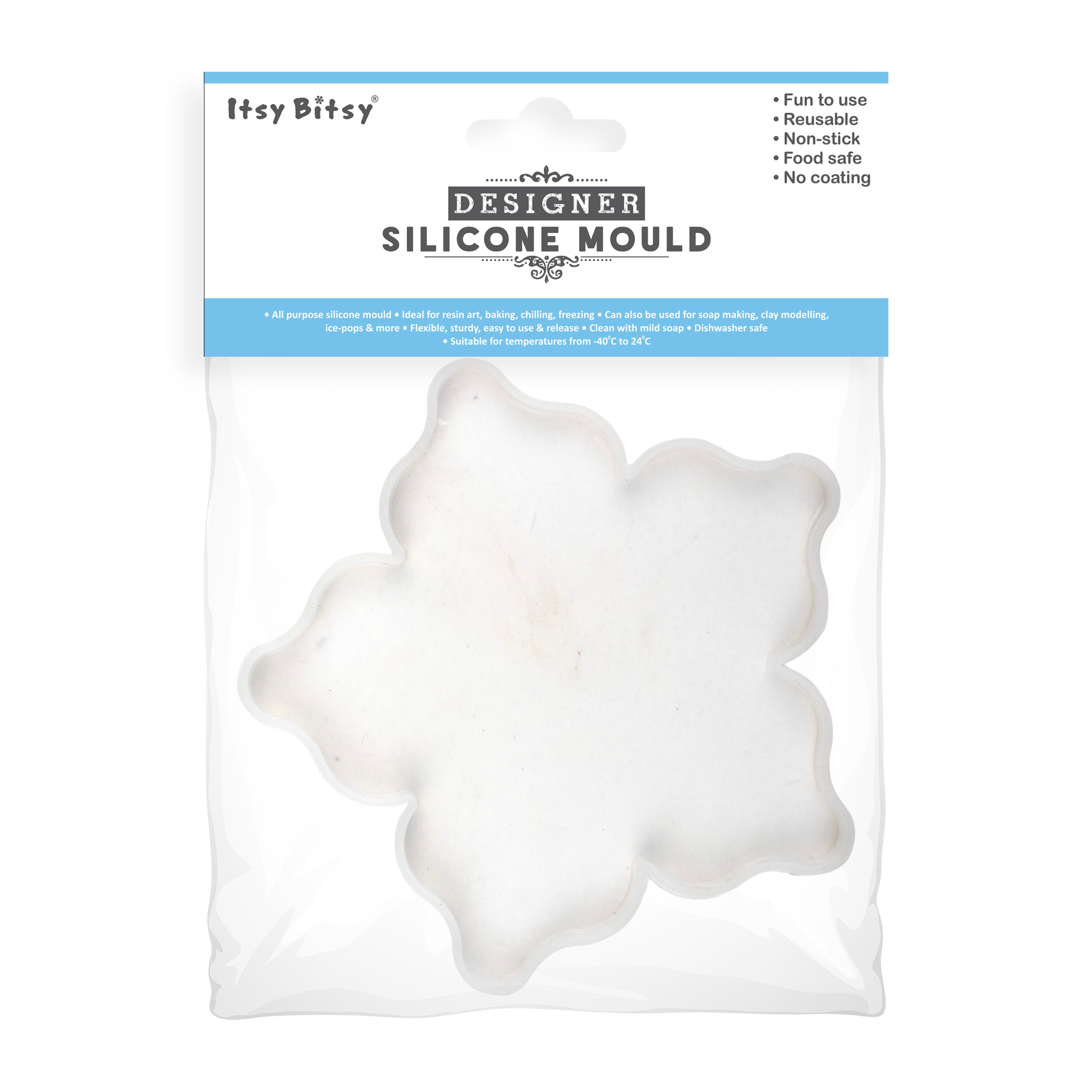 Silicone Mould Flower Coaster 5Inch X D6mm 1pc