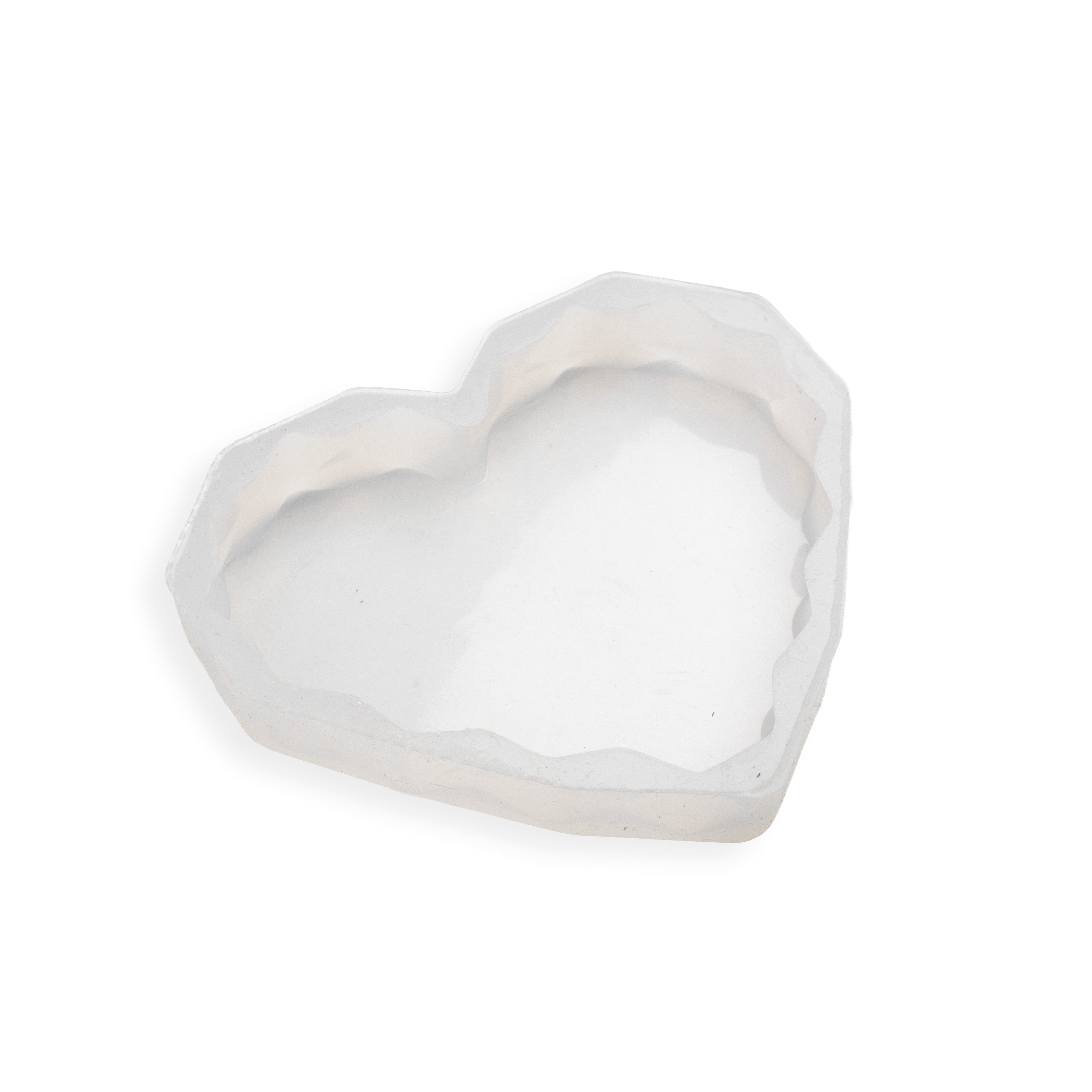 Silicone Mould Heart Wavy Edge 3Inch X D10mm 1pc