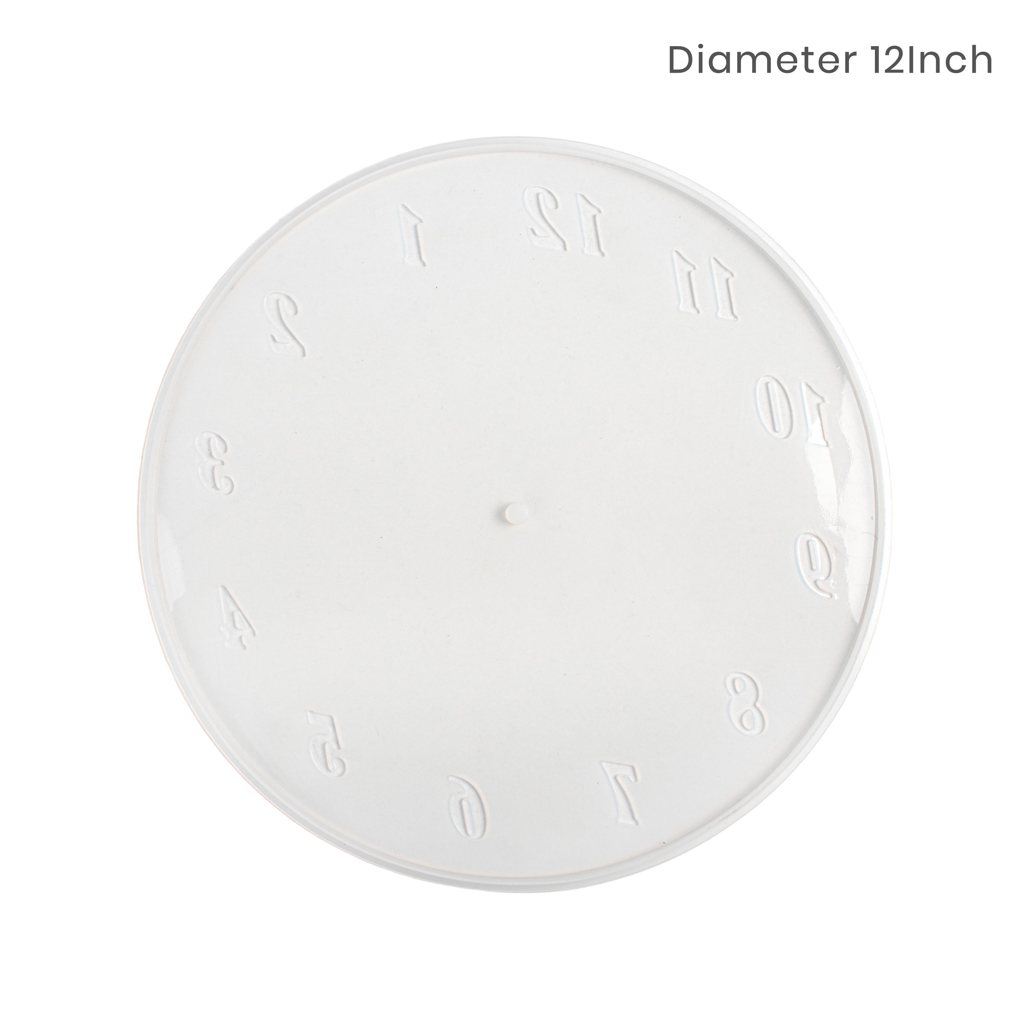 Silicone Mould Clock with Numbers 12Inch 1pc