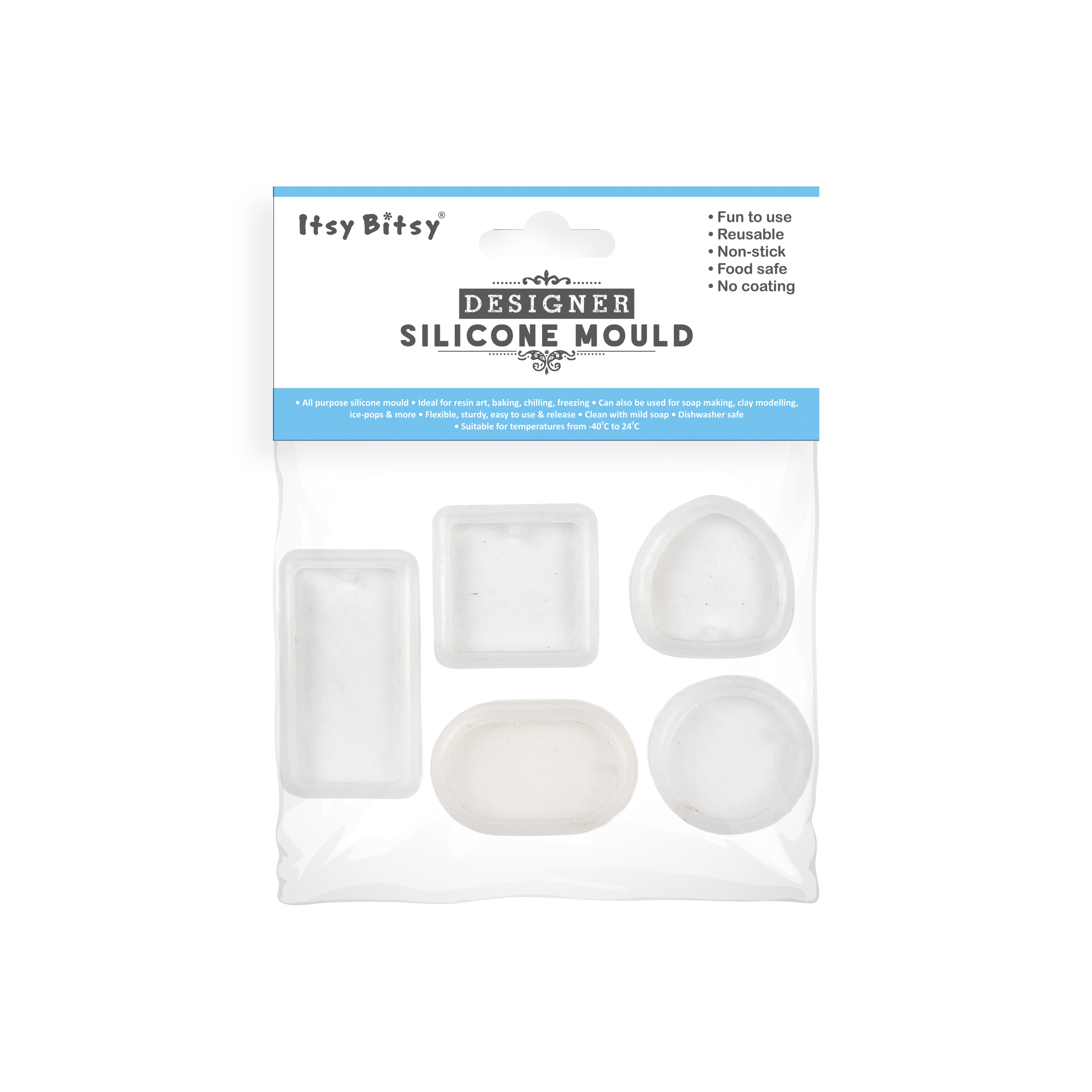 Silicone Mould Keychain and Jewellery 5pc Set