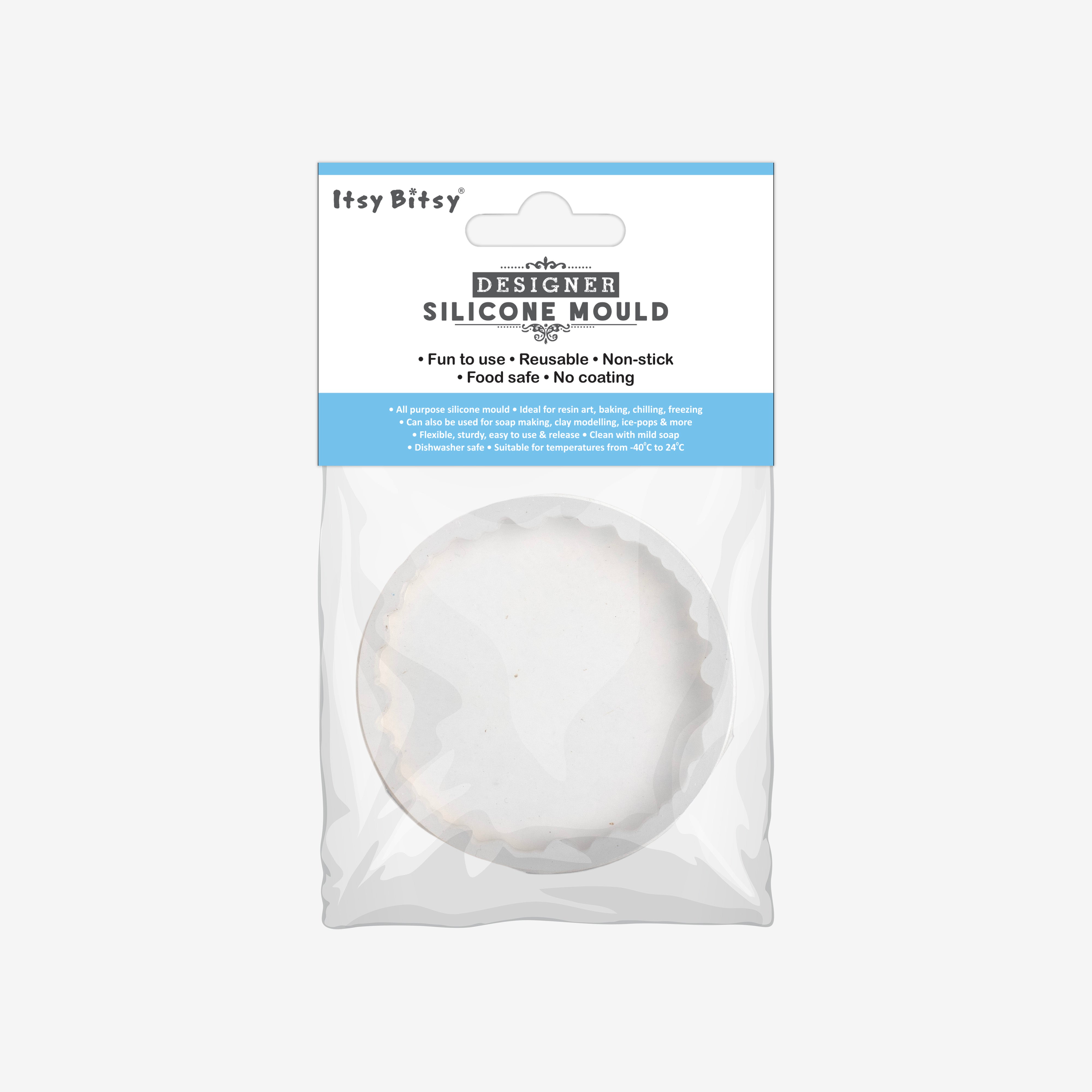Silicone Mould Agate Round Mould 2Inch X D6mm 1pc
