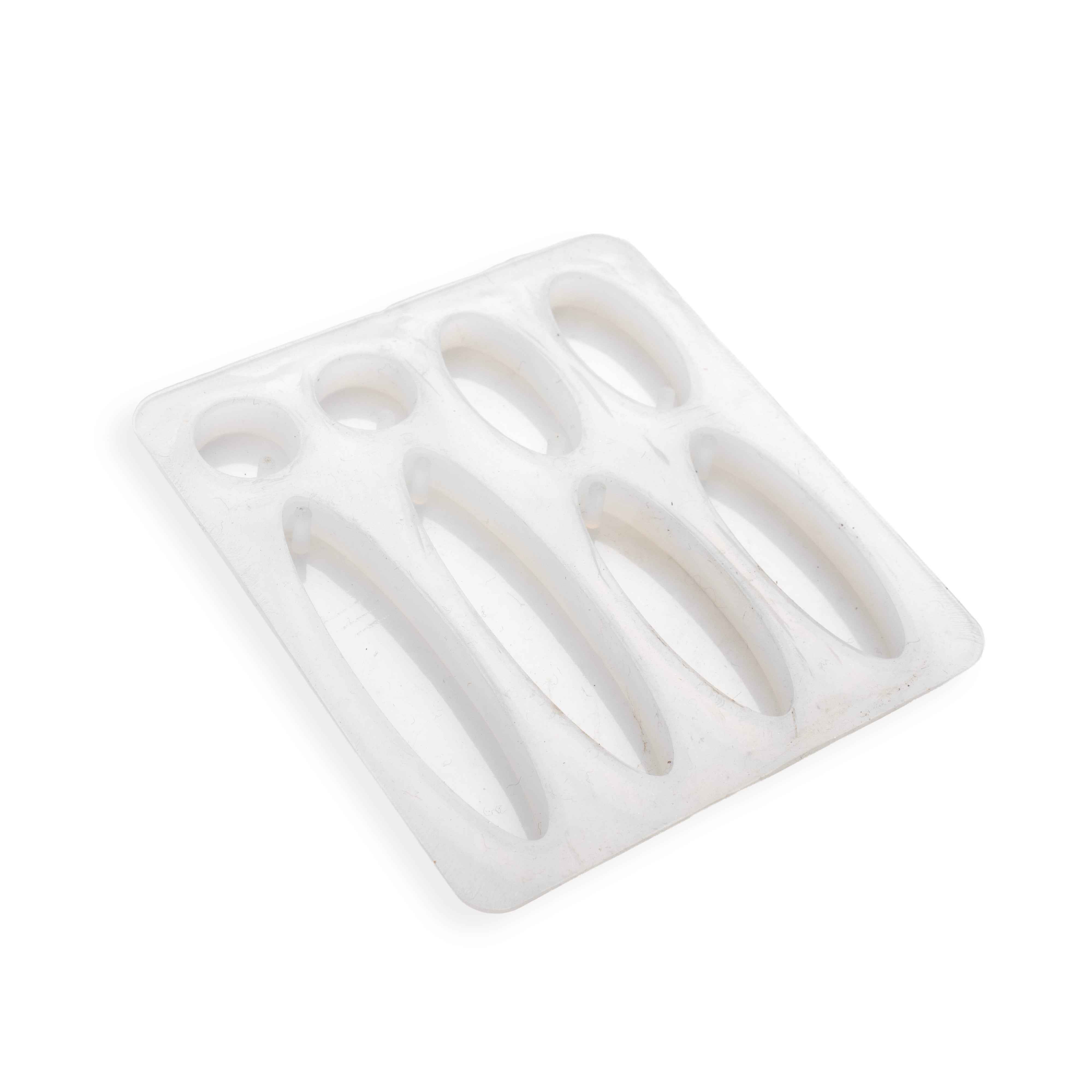 Silicone Mould Assorted Oval 8 cavity 10.7 X 7.9cm X D6mm 1pc