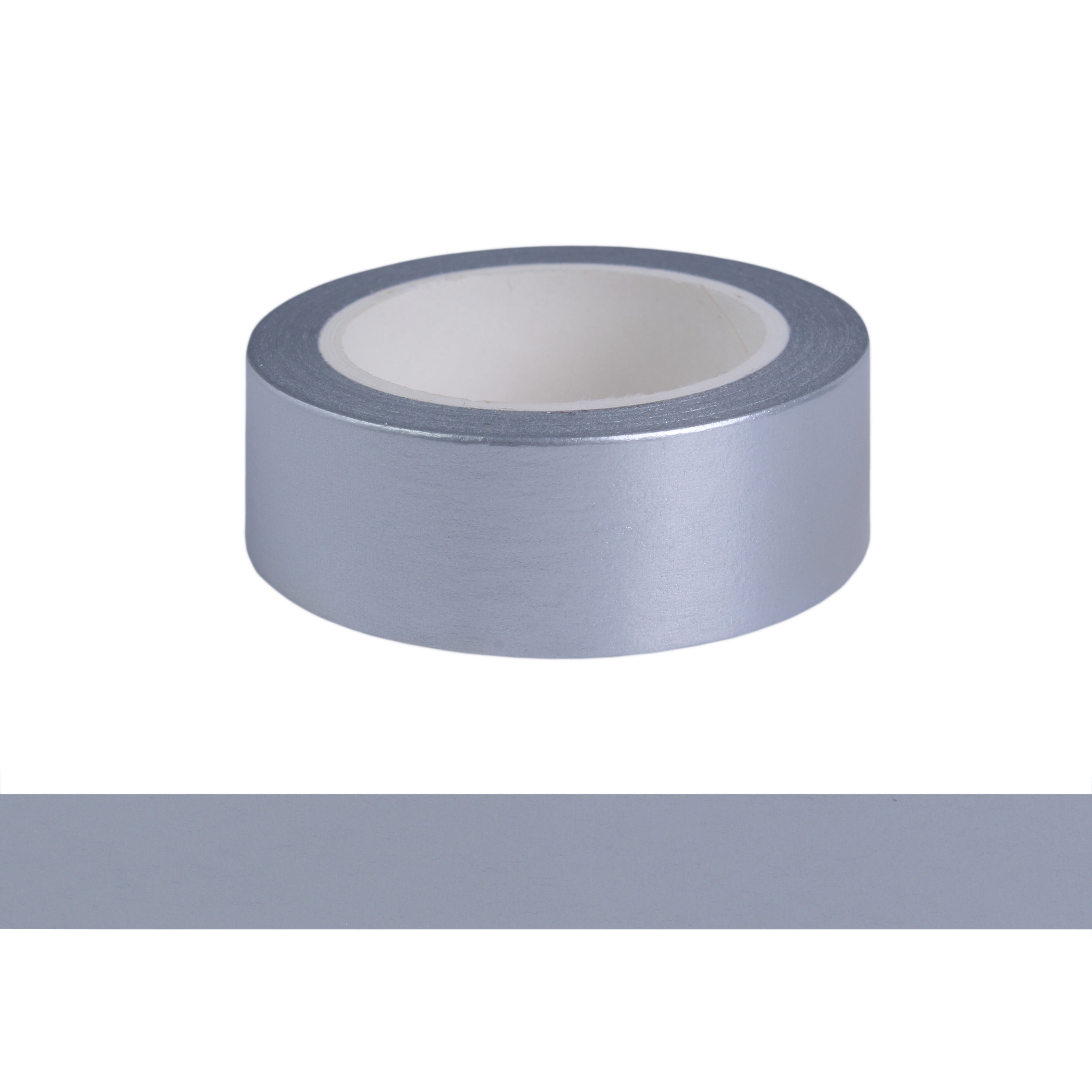 Washi Tape Matte Silver Foil - 15mmx10mtr
