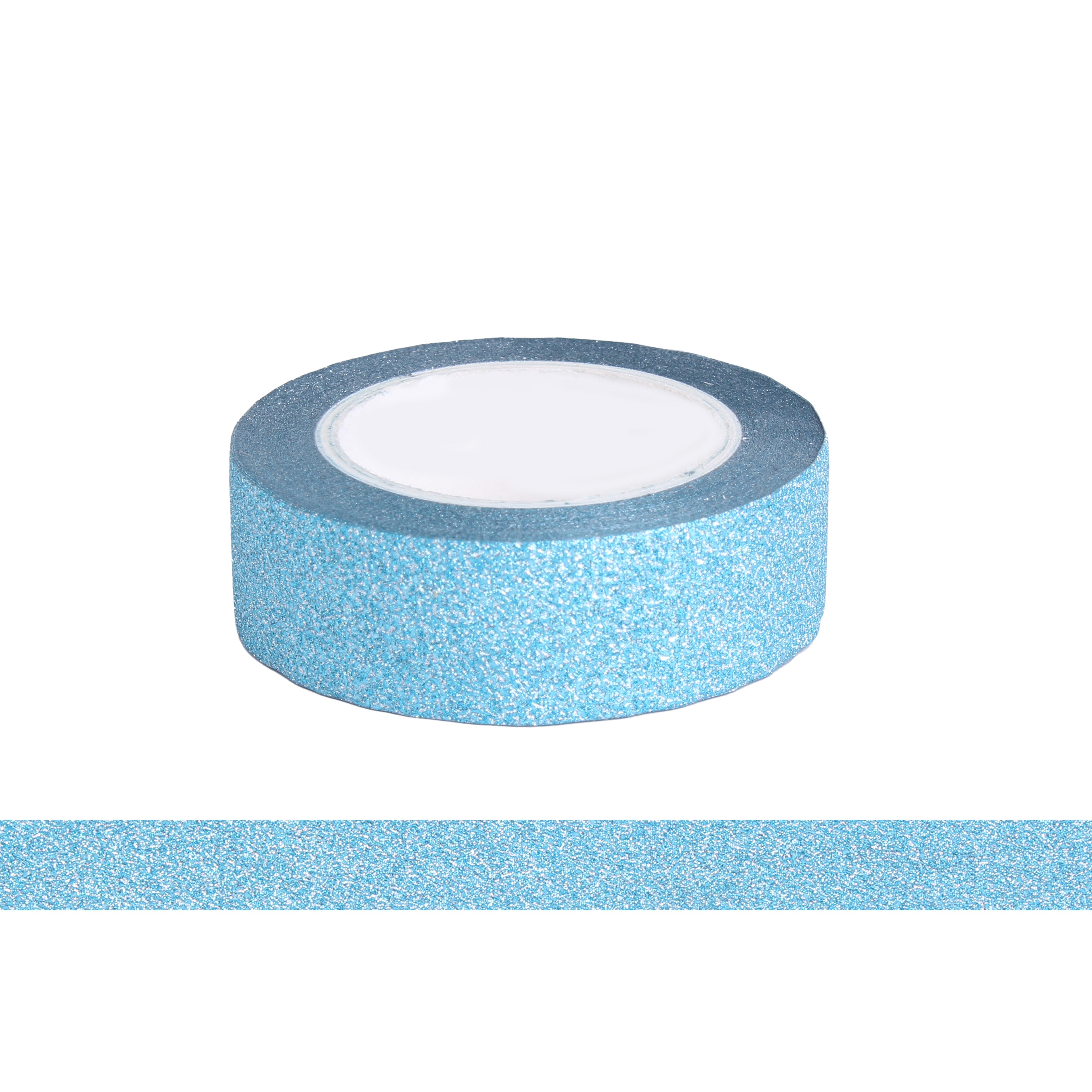 Washi Tape Sky Blue Glitter- 15mmx10mtr