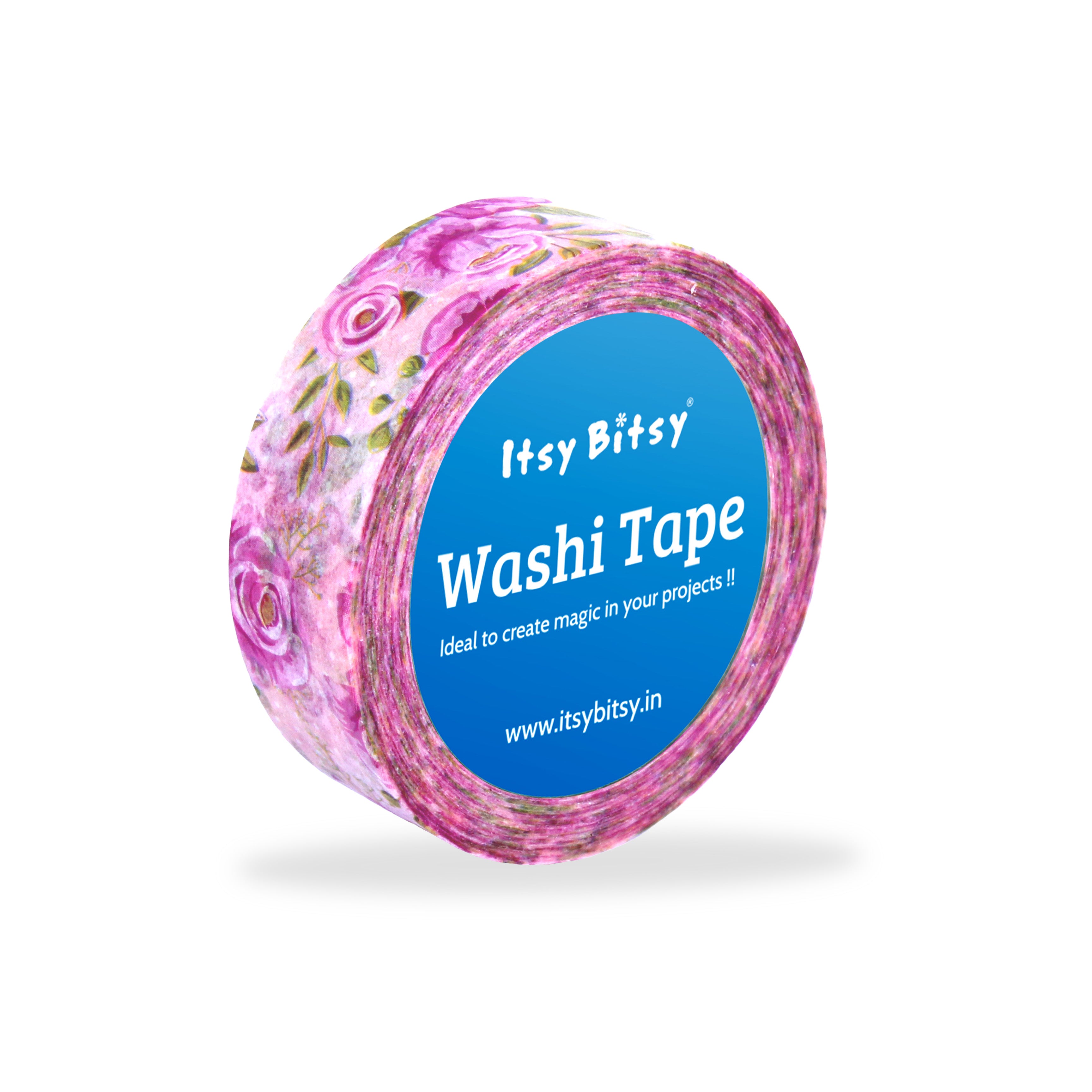 Washi Tape - Rose Charm, 15mmx5m, 1pc