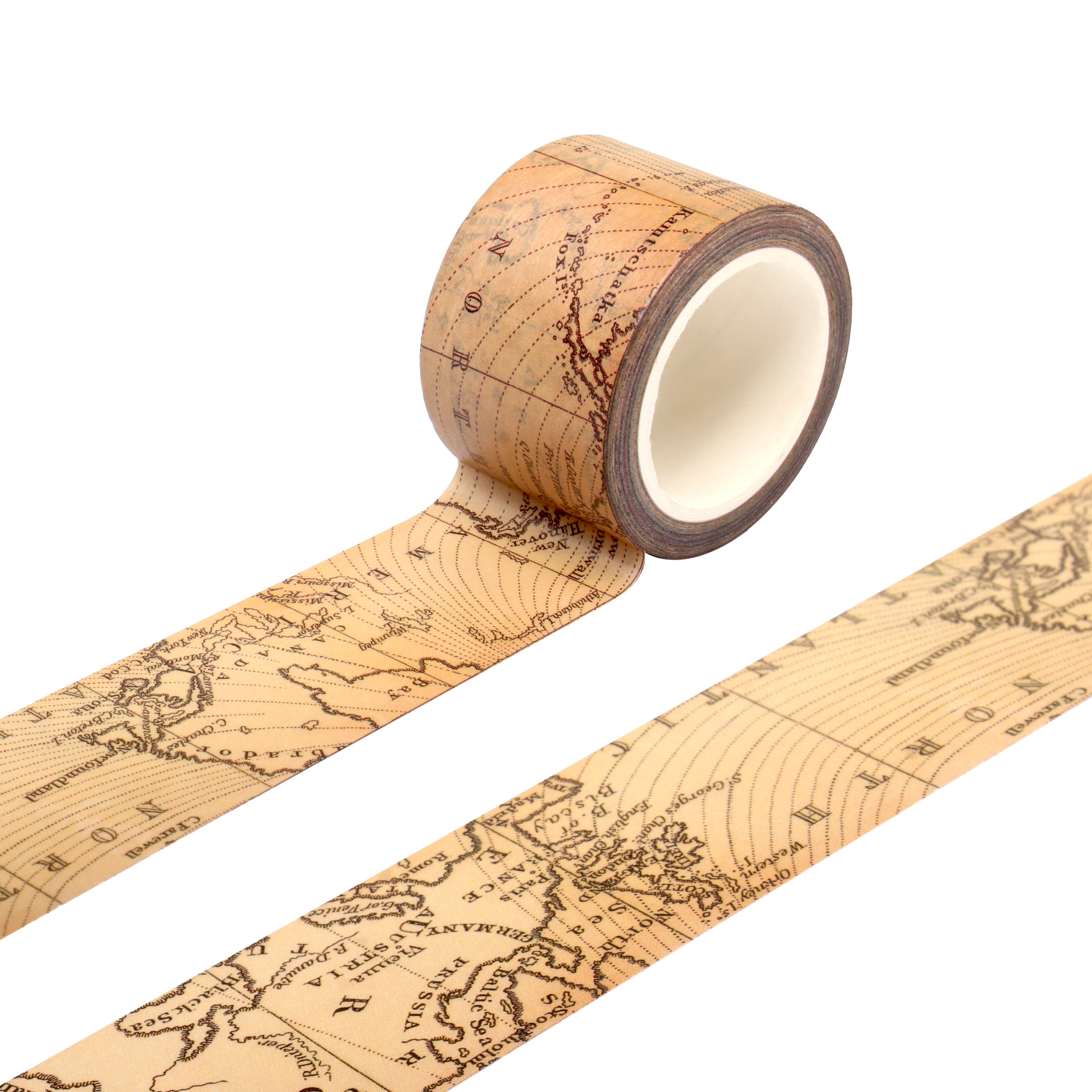 Washi Tape Vintage Map 30mmx10Mtr 1Roll