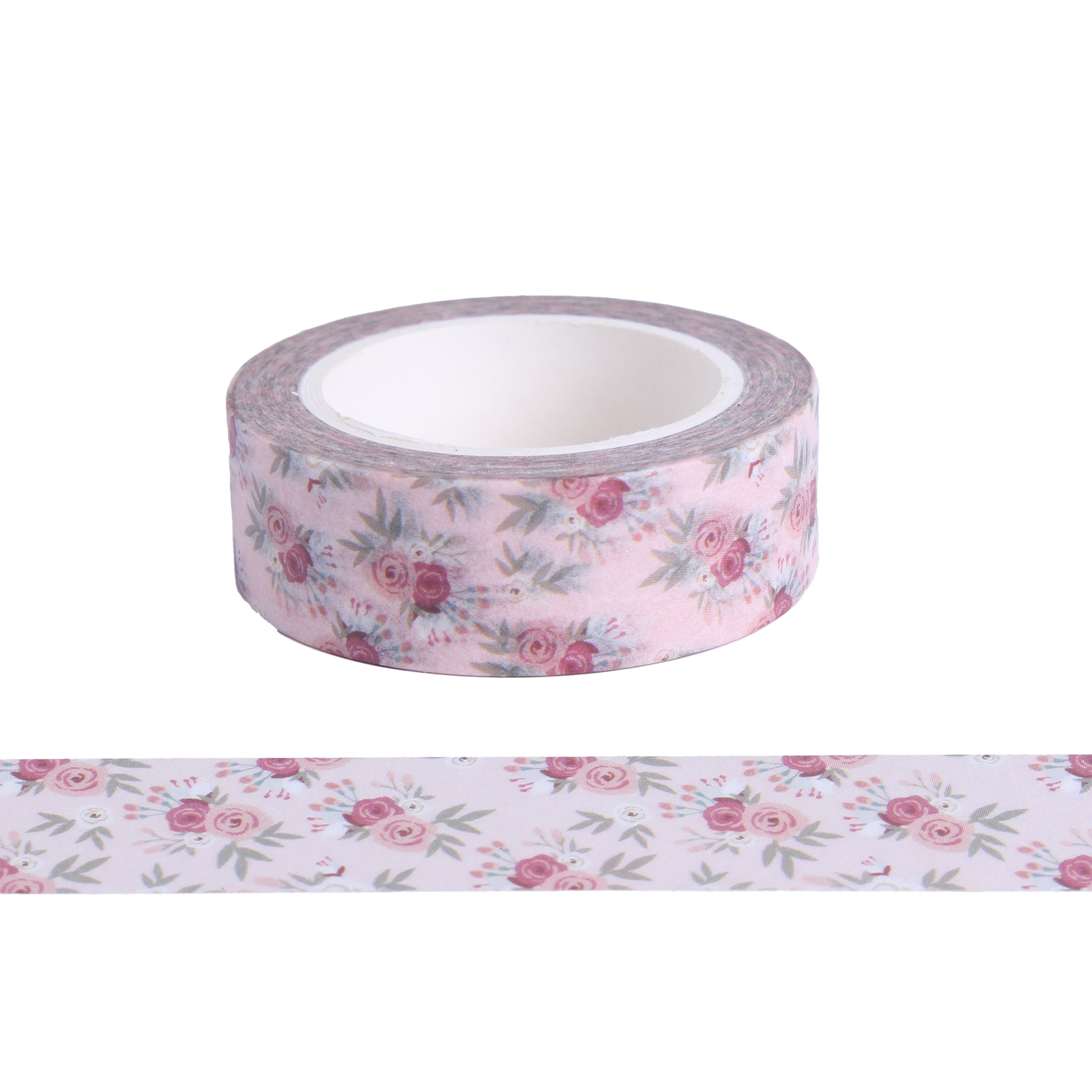 Washi Tape Rosy Fleur 15mmx10Mtr 1Roll