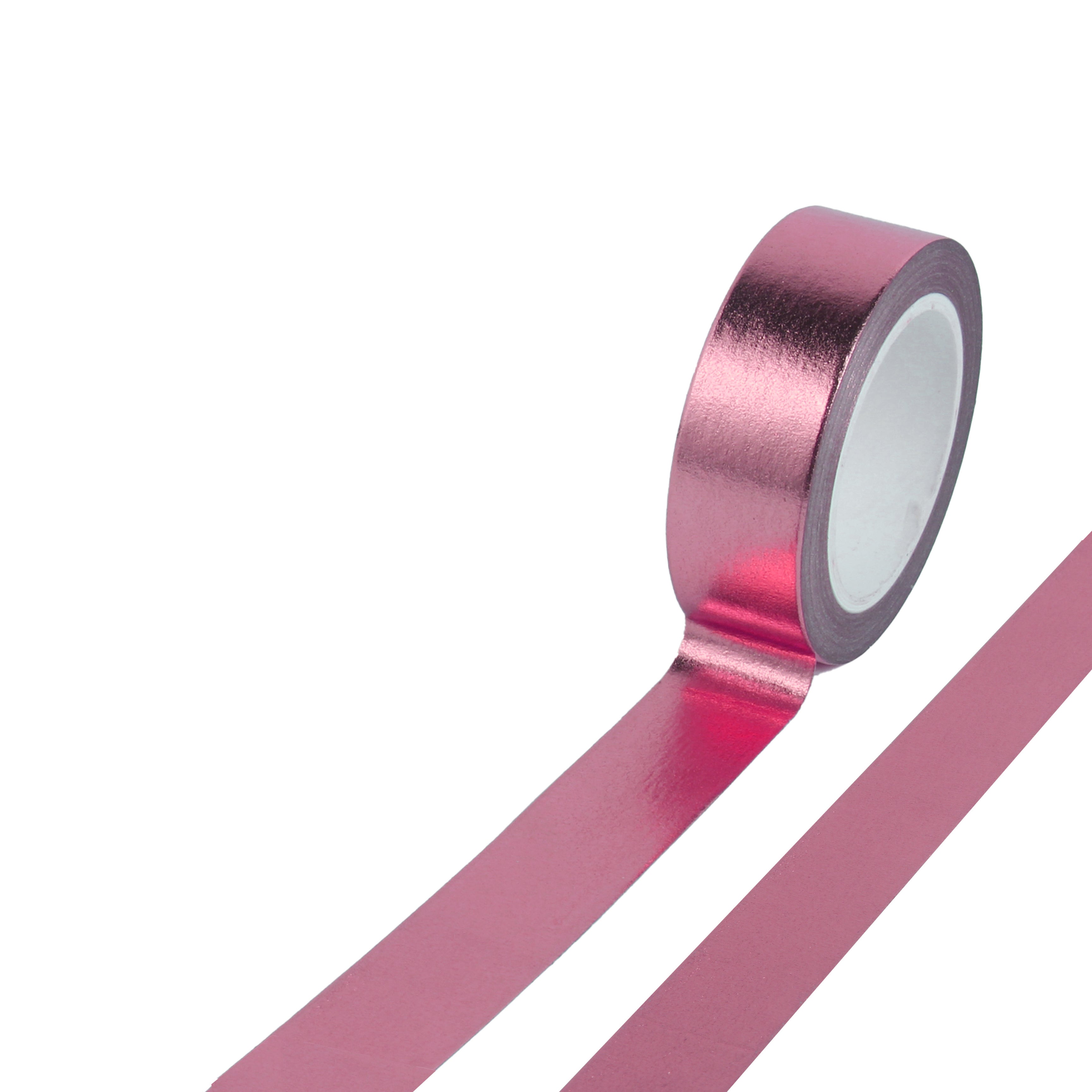 Washi Tape Metallic Pink 15mmx10Mtr 1Roll