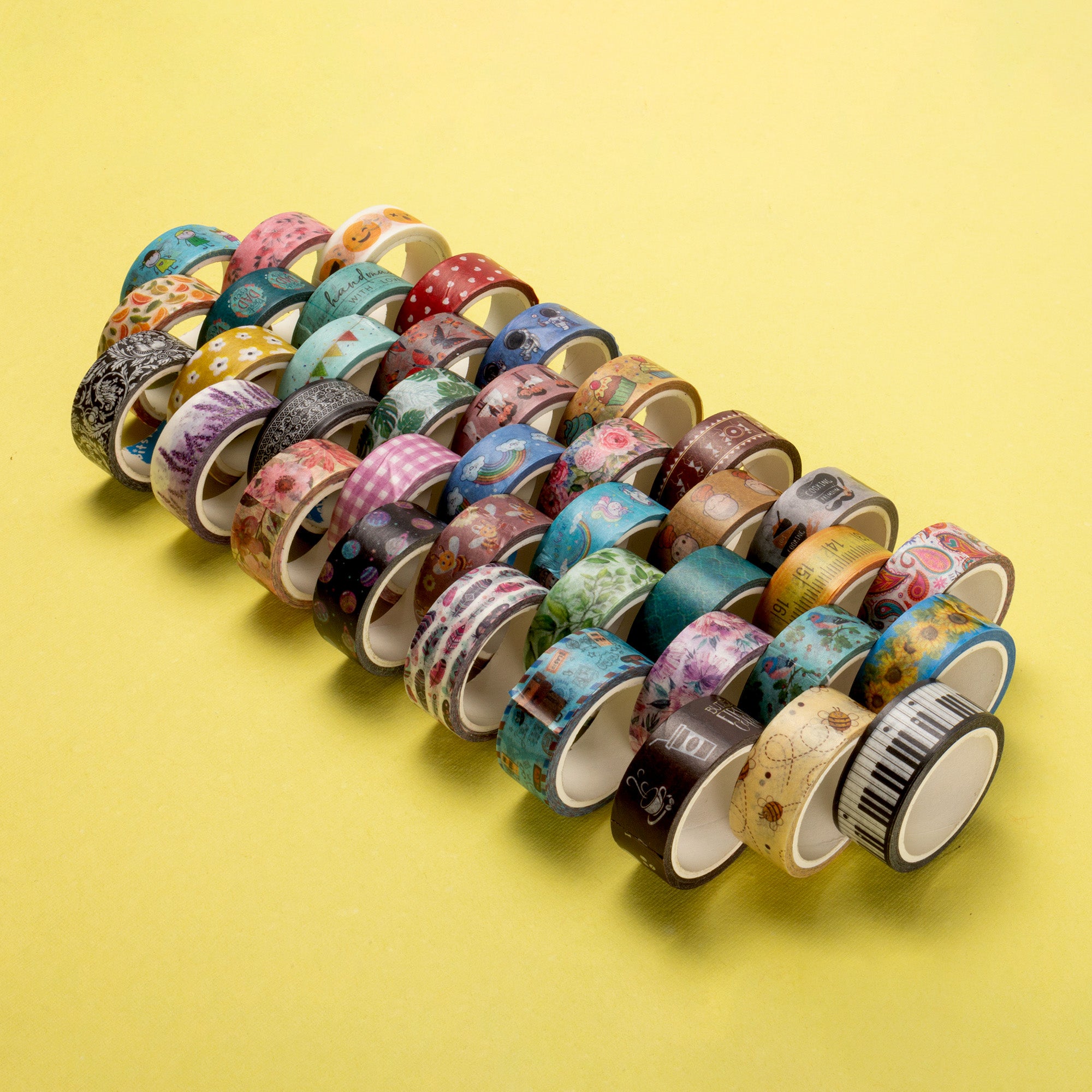 Washi Tape |Colourful Feathers | 15mmx10mtr | 1pc