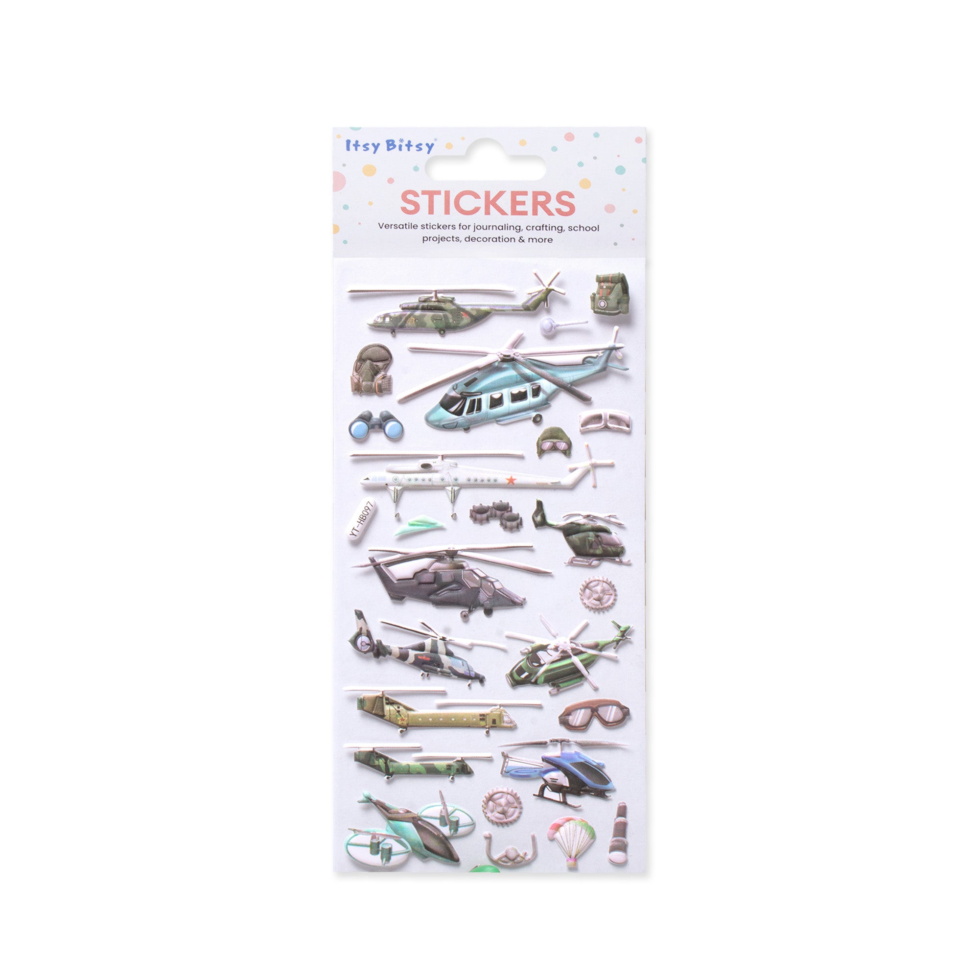 Fun Sticker Helicopters 25pcs