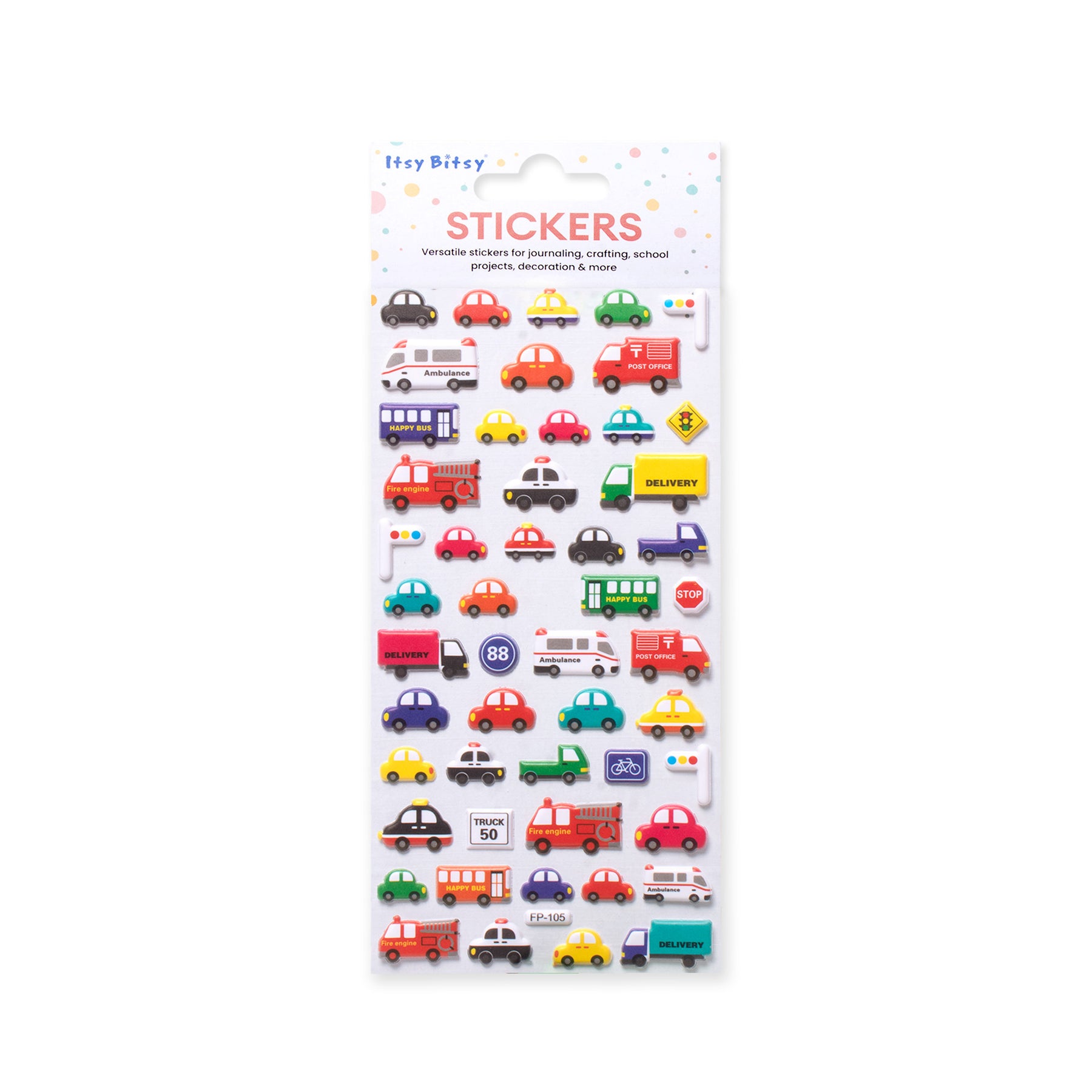 Fun Sticker Car Collection 51pcs – Itsy Bitsy