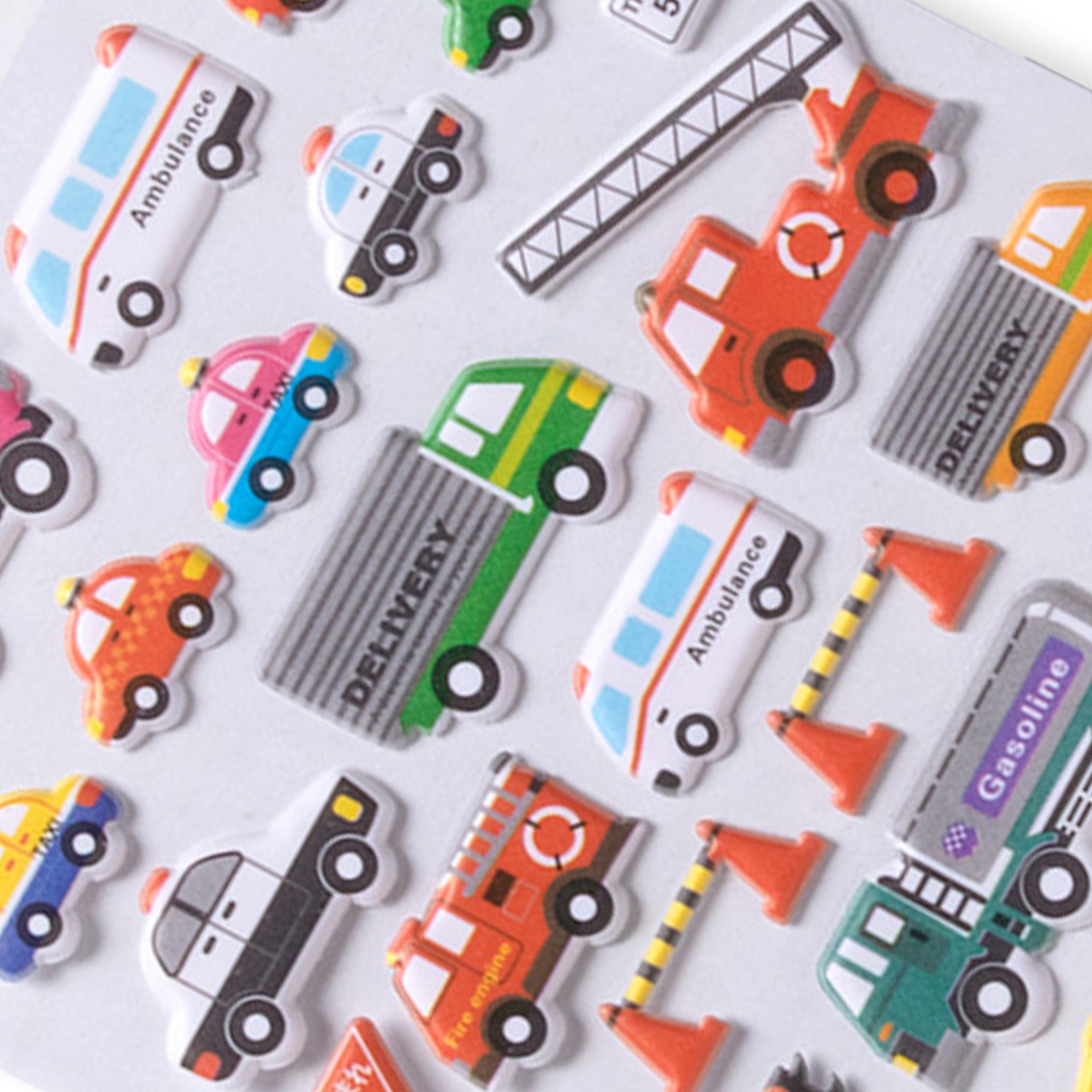 Fun Sticker Work Transport 42pcs