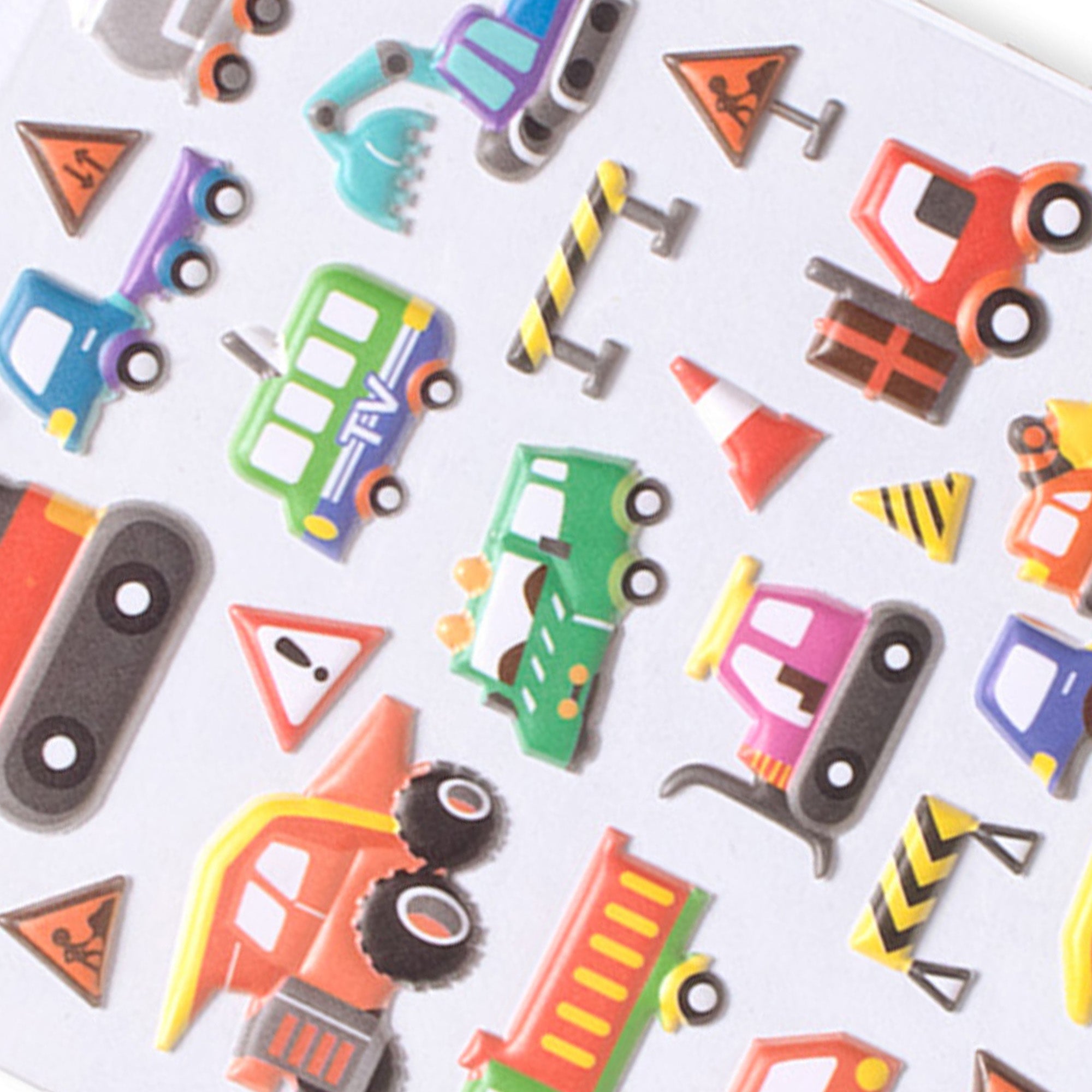 Fun Sticker Construction Vehicles 37pcs