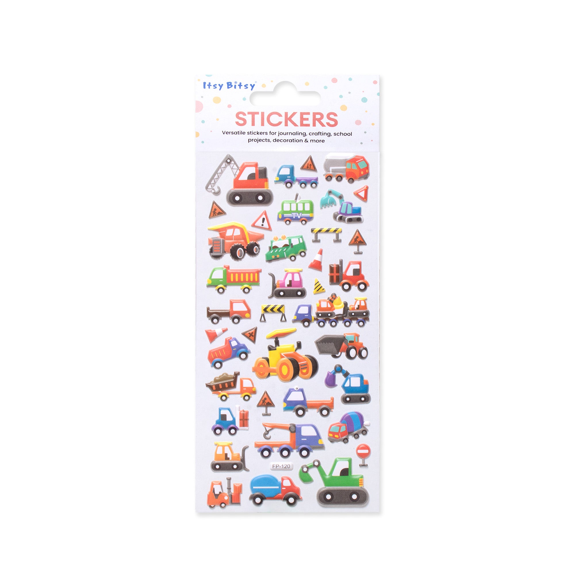 Fun Sticker Construction Vehicles 37pcs