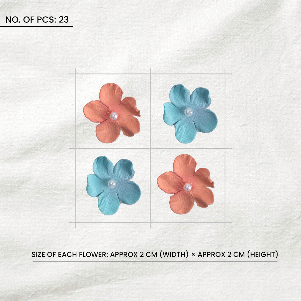 Handmade Flowers Pearl Petites Sun & Rain 30Pc